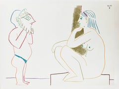 La Comédie Humaine, Lithograph, Modern, 1954, Framed, Excellent
