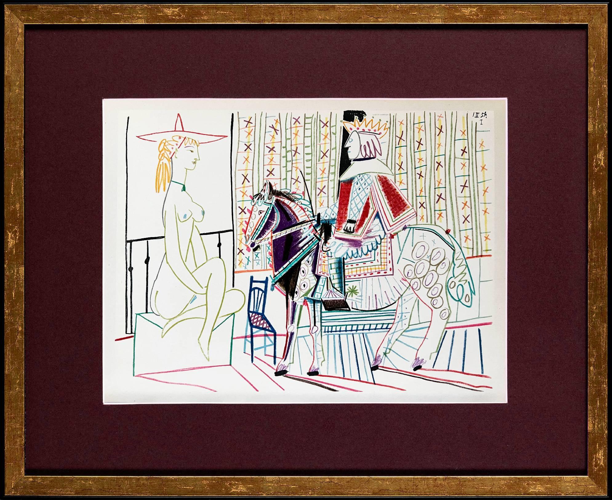 La Comédie Humaine, litografía, moderna, 1954, enmarcada, en excelente estado