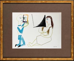 La Comédie Humaine, Lithograph, Modern, 1954, Framed, Excellent