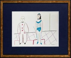 La Comédie Humaine, litografía, moderna, 1954, enmarcada, en excelente estado