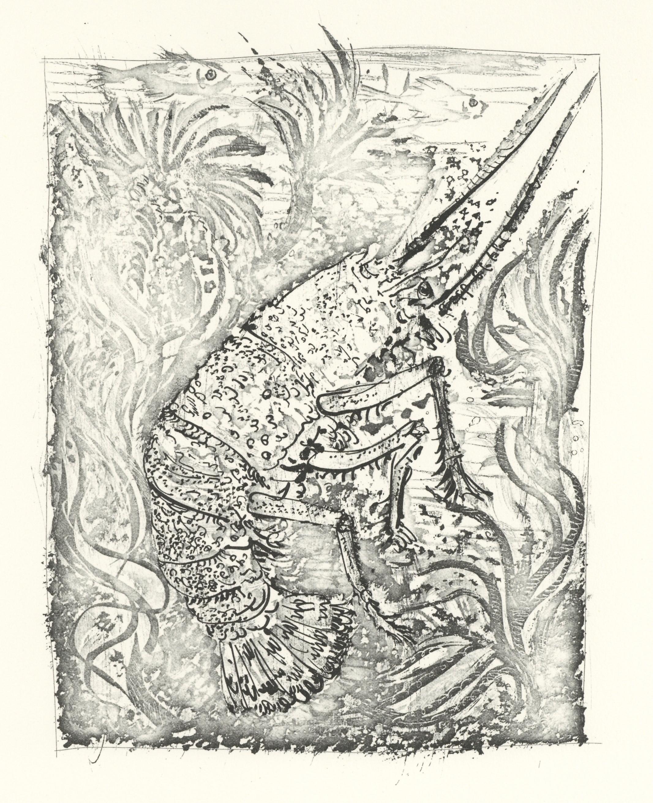 (after) Pablo Picasso Animal Print - La Langouste - The Lobster