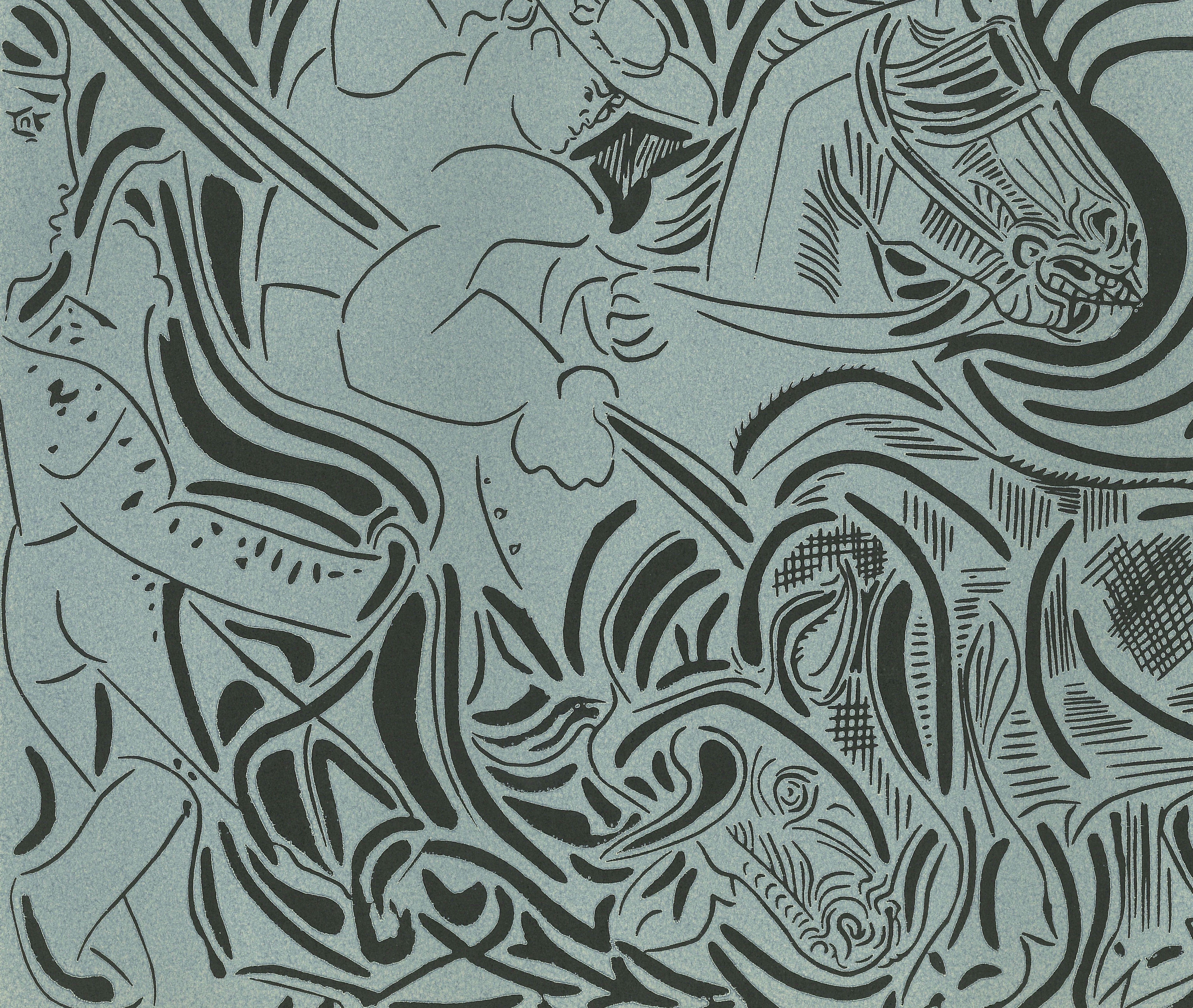 La Pique - Original Linocut nach Pablo Picasso - 1962 – Print von (after) Pablo Picasso