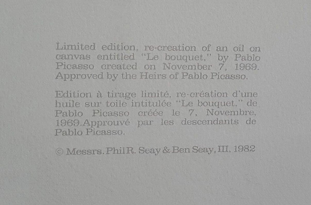 LE BOUQUET - Print by (after) Pablo Picasso