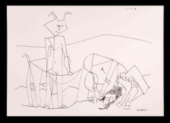 Le Combat des Centaures - Photolithograph after  Pablo Picasso - 1960s