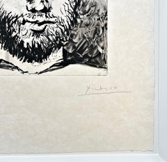 Pablo Picasso "Le Faune 1958" Hand Signed Etching And Aquatint on Japan