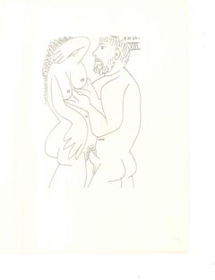 Le goût du Bonheur - 18.10.64 XIII - Original Lithograph After P. Picasso