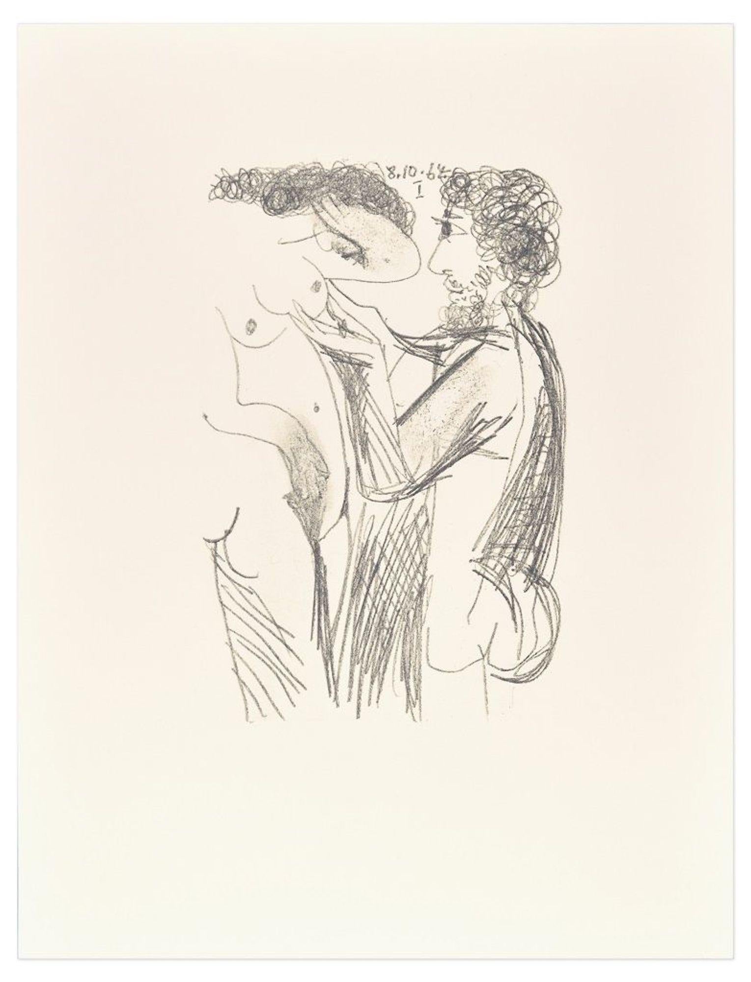Le goût du Bonheur - 8.10.64 I - Lithographie d'après P. Picasso