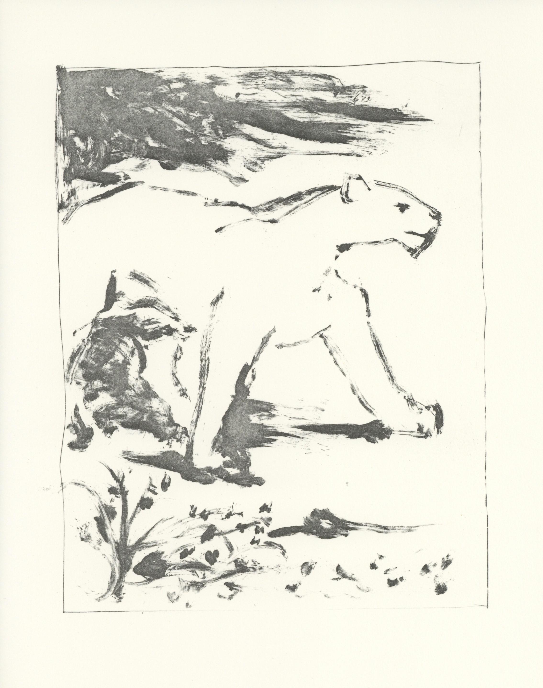 (after) Pablo Picasso Animal Print – Der Löwe