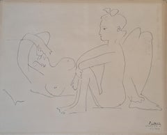 Le Repos IV, Signed/Dated Picasso 8 Mai 47 'dans la planche'. Numbered in Pencil