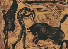 Les Banderilles  - Linocut Reproduction After Pablo Picasso - 1962