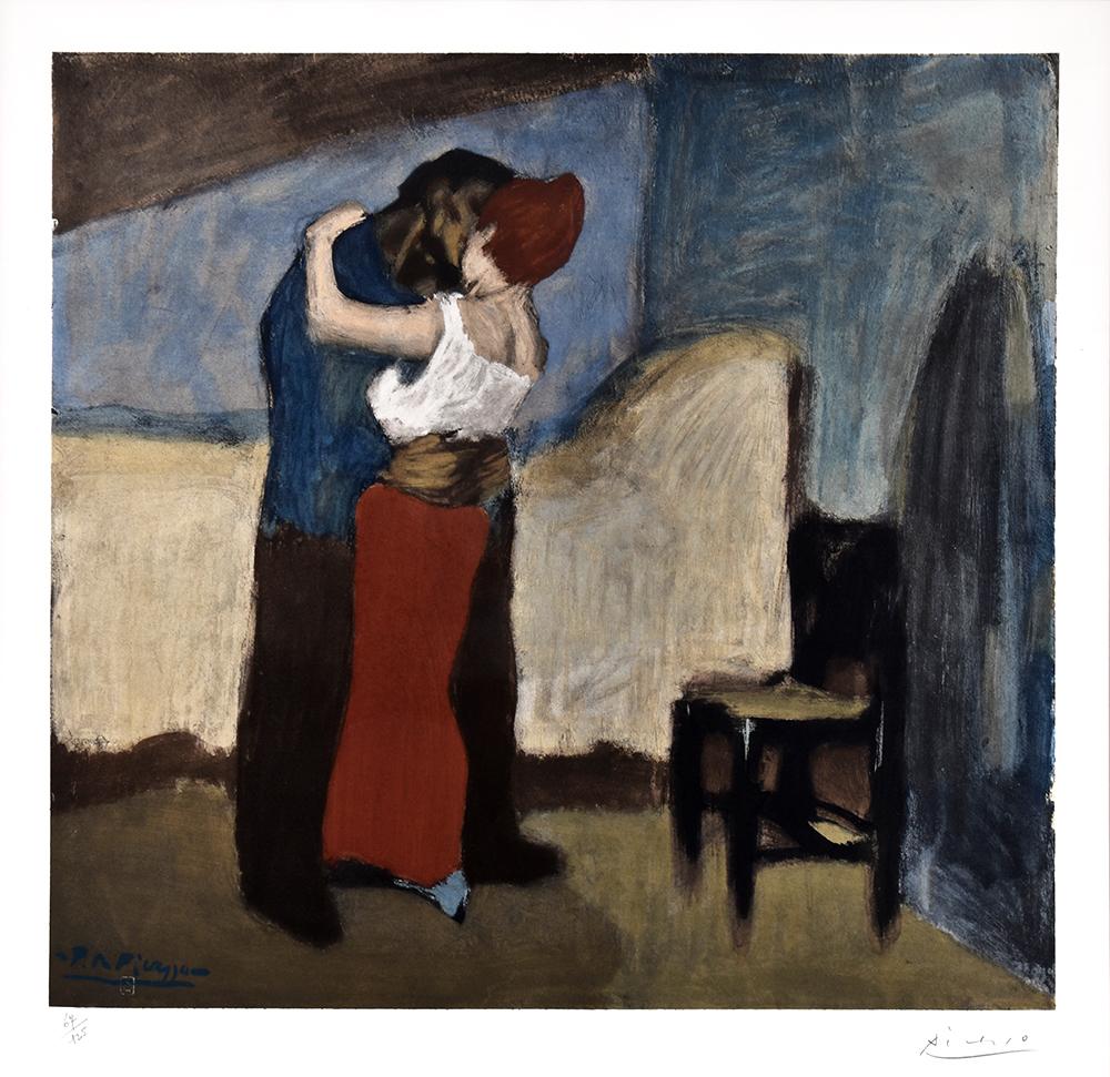 (after) Pablo Picasso Figurative Print - L’étreinte (The Embrace)