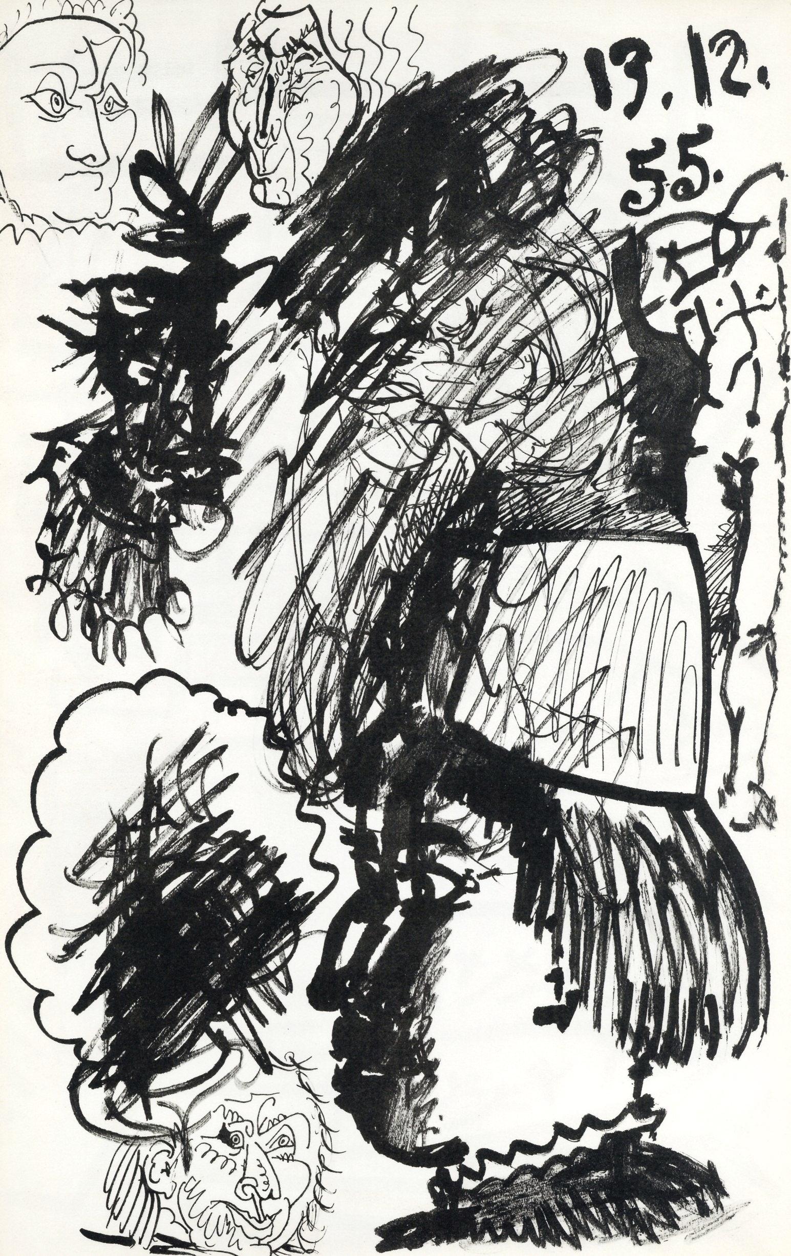 lithograph for Carnet Californie - Print by (after) Pablo Picasso