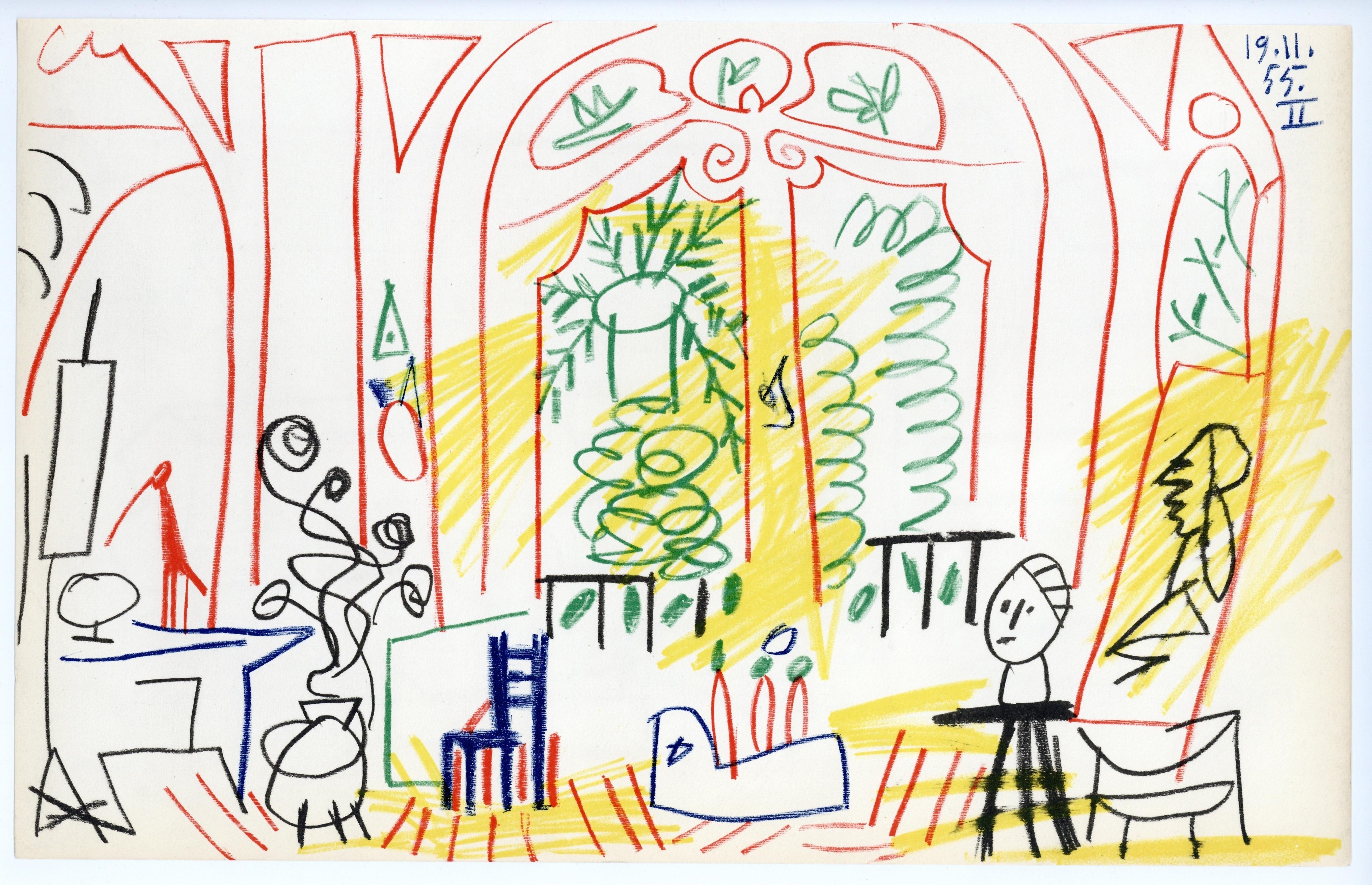 lithograph for Carnet Californie - Print by (after) Pablo Picasso