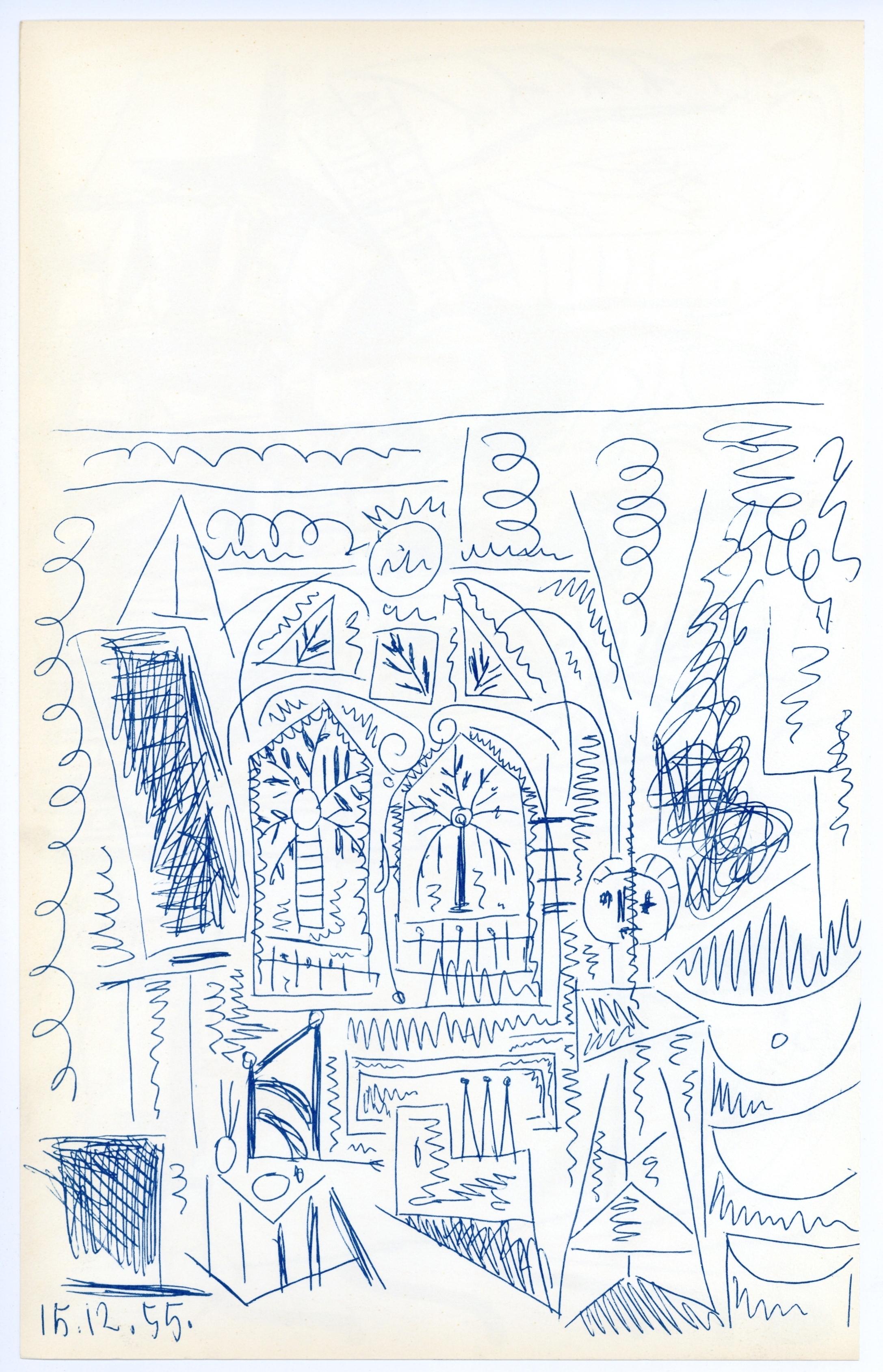 lithograph for Carnet Californie - Print by (after) Pablo Picasso