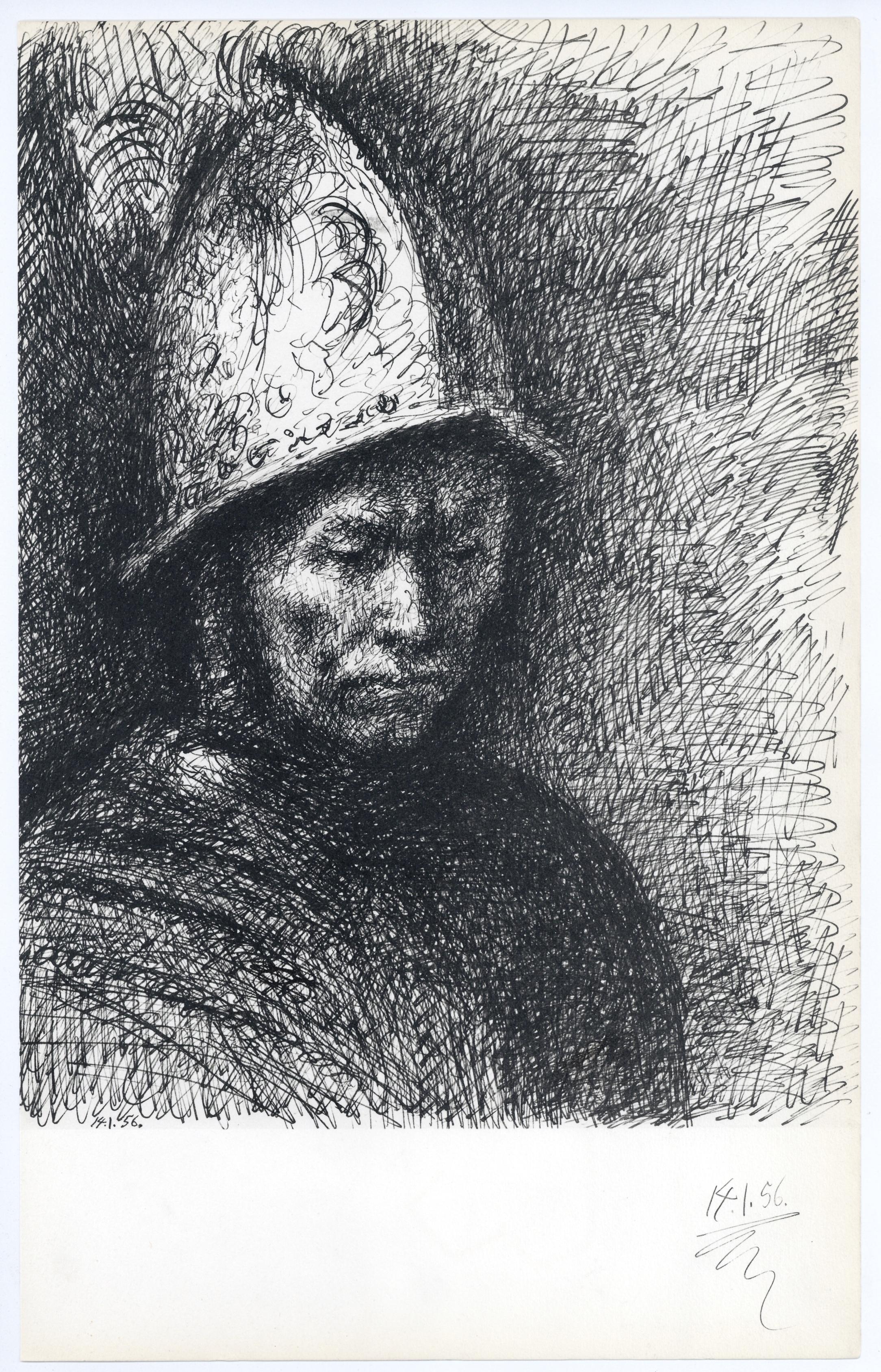 lithograph for Carnet Californie - Print by (after) Pablo Picasso