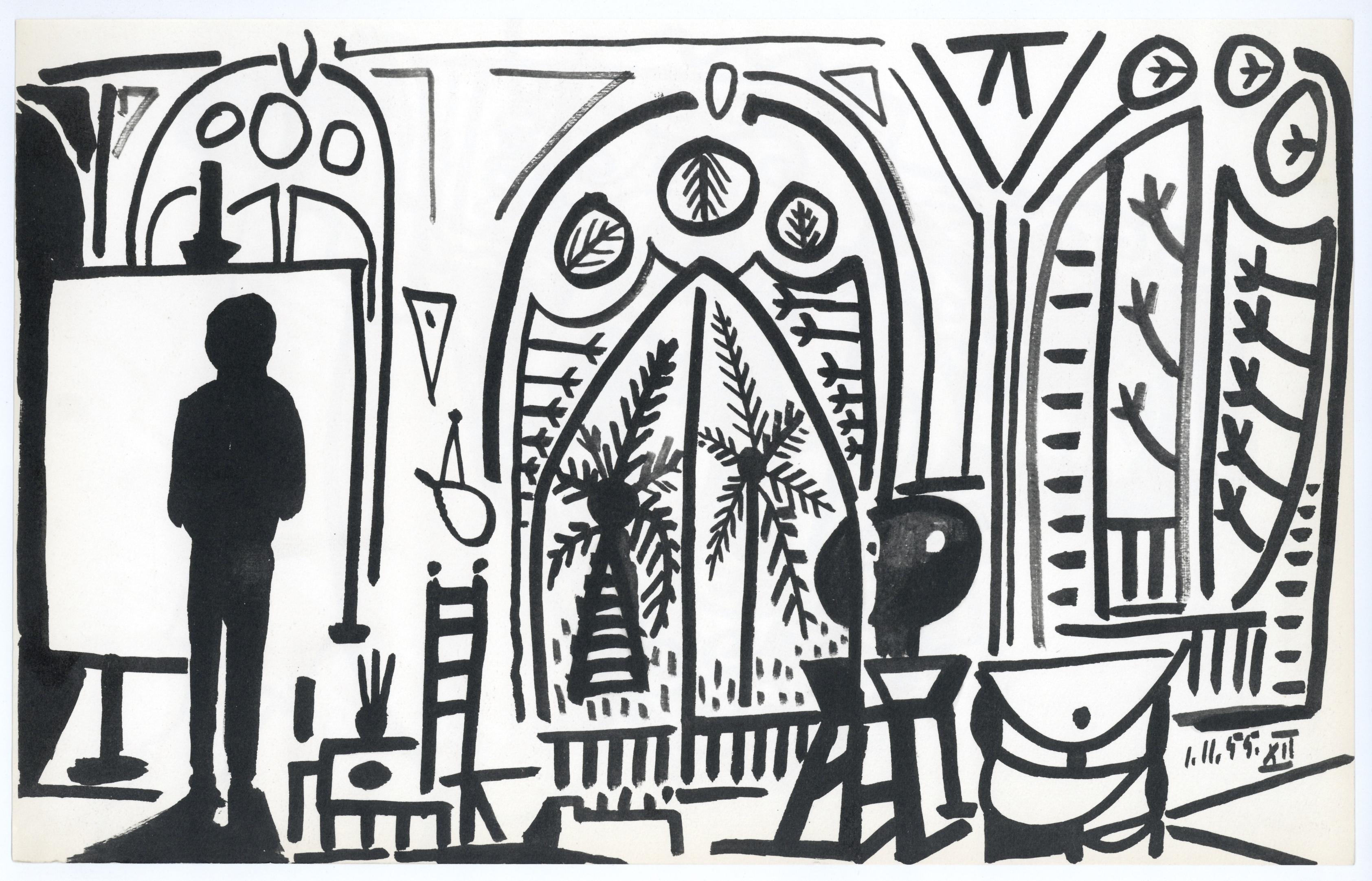 lithograph for Carnet Californie - Print by (after) Pablo Picasso