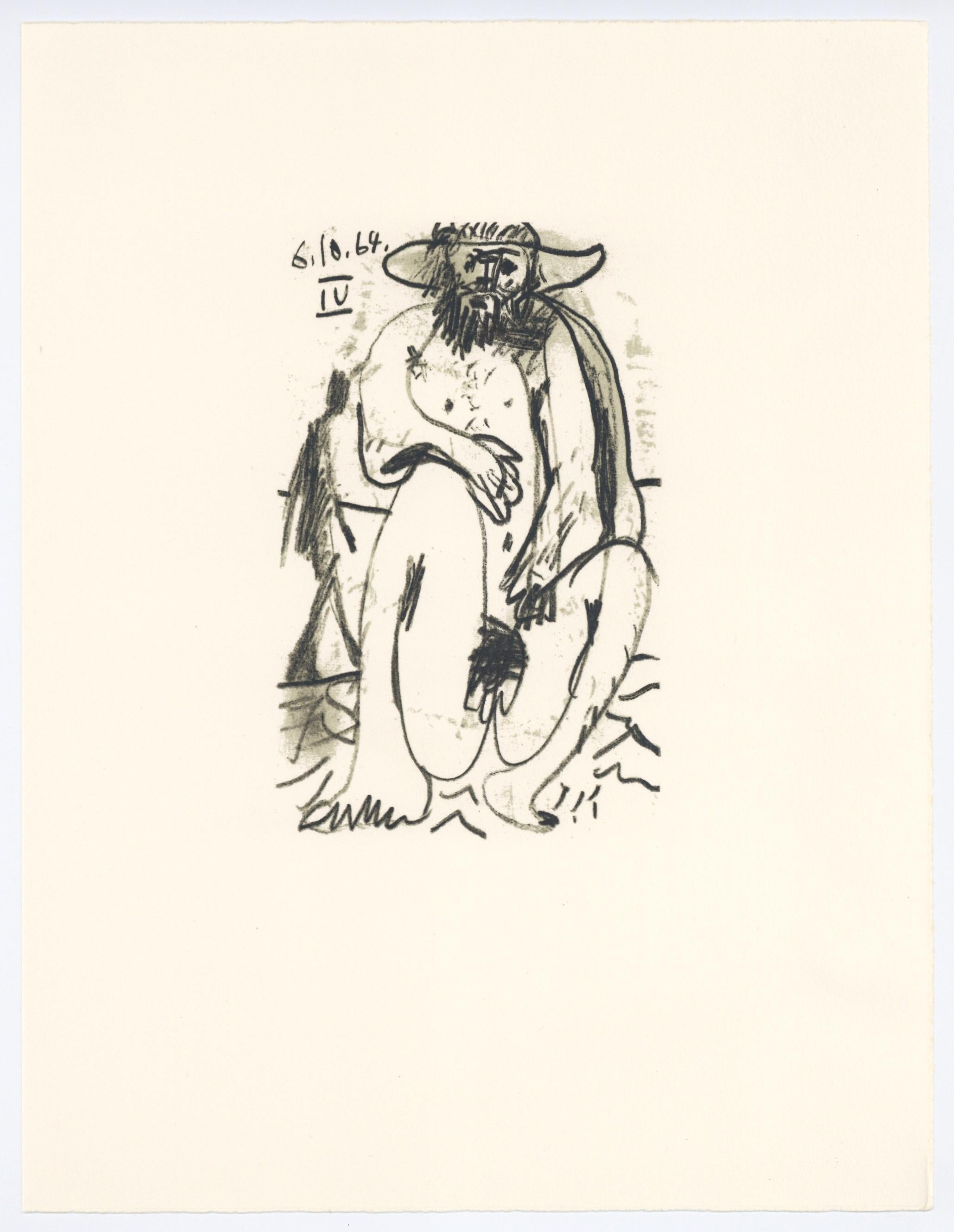 Portrait Print (after) Pablo Picasso - Lithographie pour « Le Gout du Bonheur »