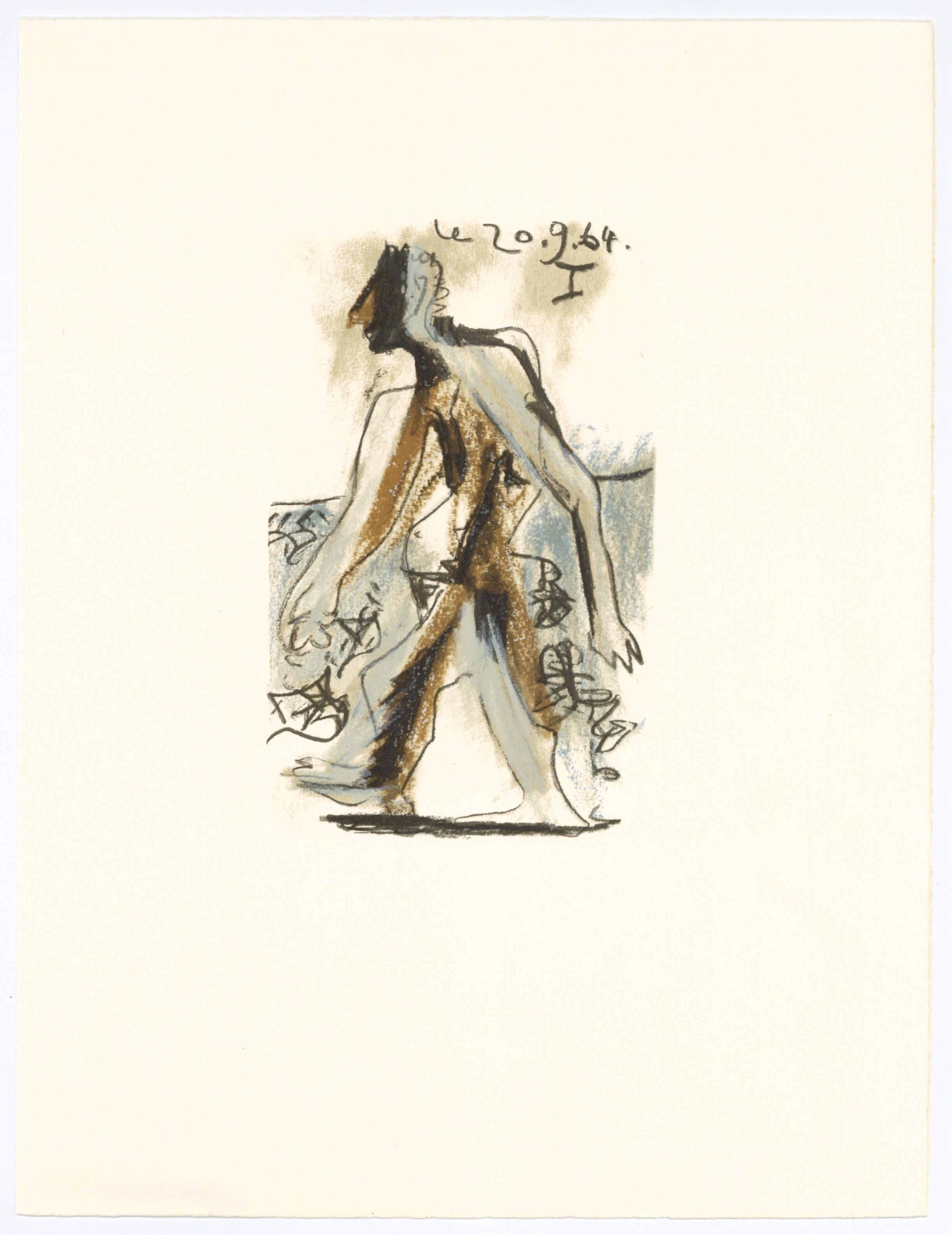 Portrait Print (after) Pablo Picasso - Lithographie pour « Le Gout du Bonheur »