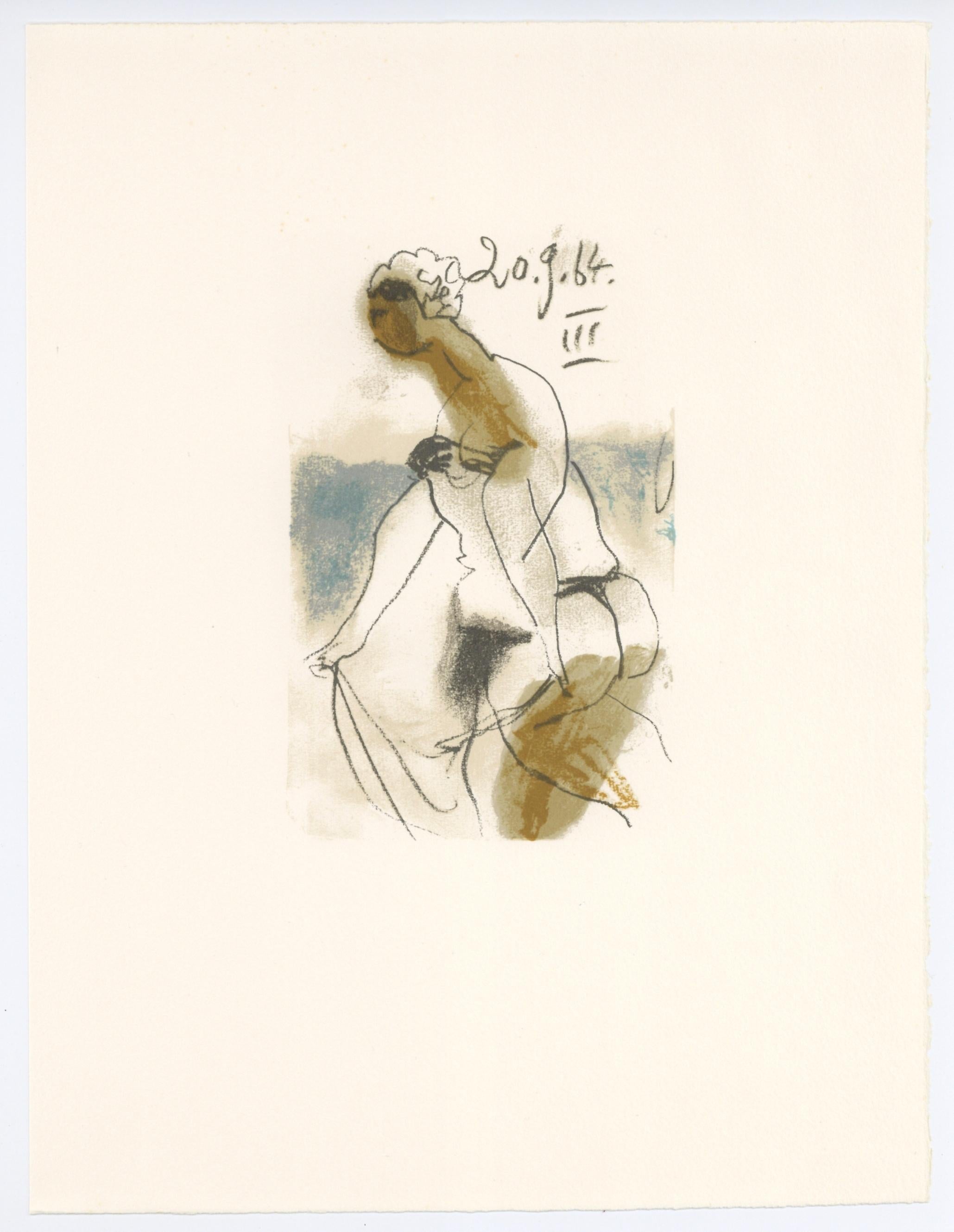 Portrait Print di (after) Pablo Picasso - litografia per "Le Gout du Bonheur