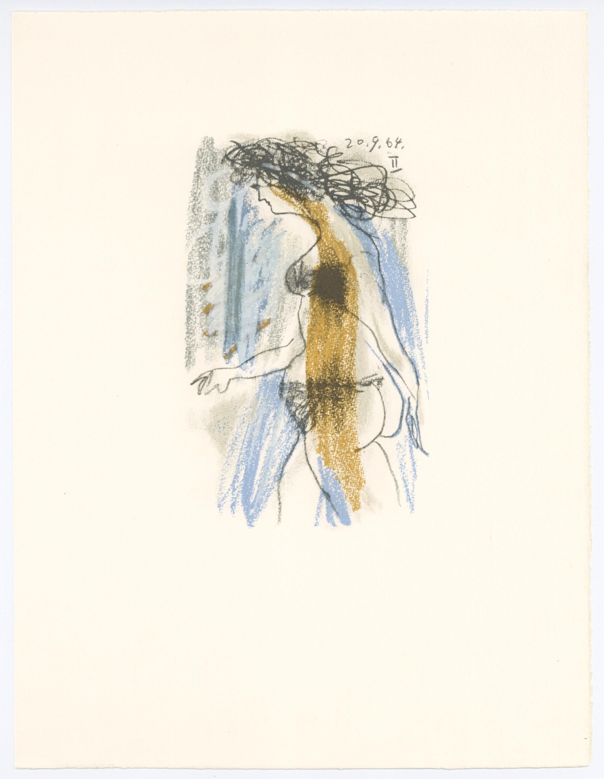 Portrait Print di (after) Pablo Picasso - litografia per "Le Gout du Bonheur