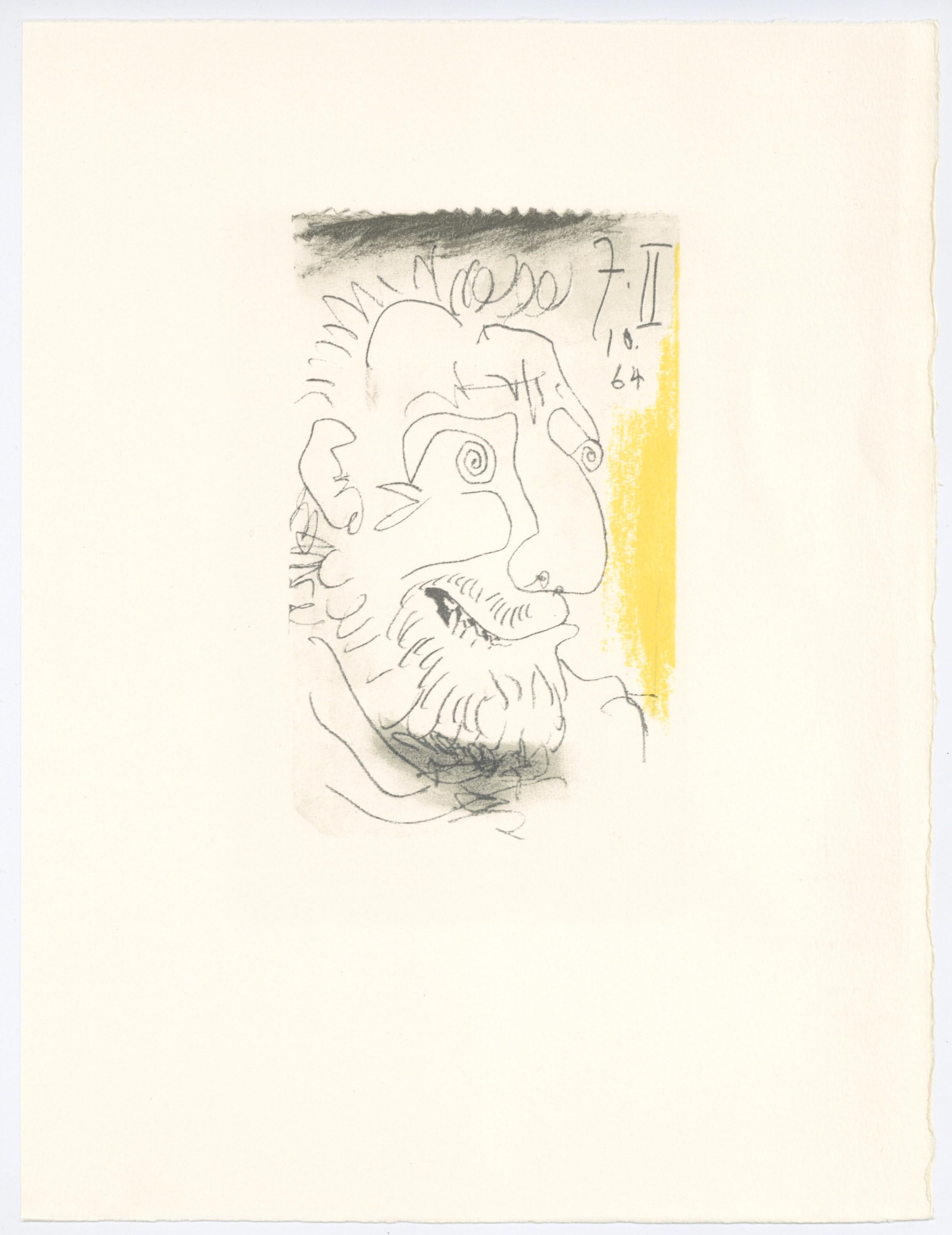 Portrait Print de (after) Pablo Picasso - litografía para "Le Gout du Bonheur" (El gozo del bien)