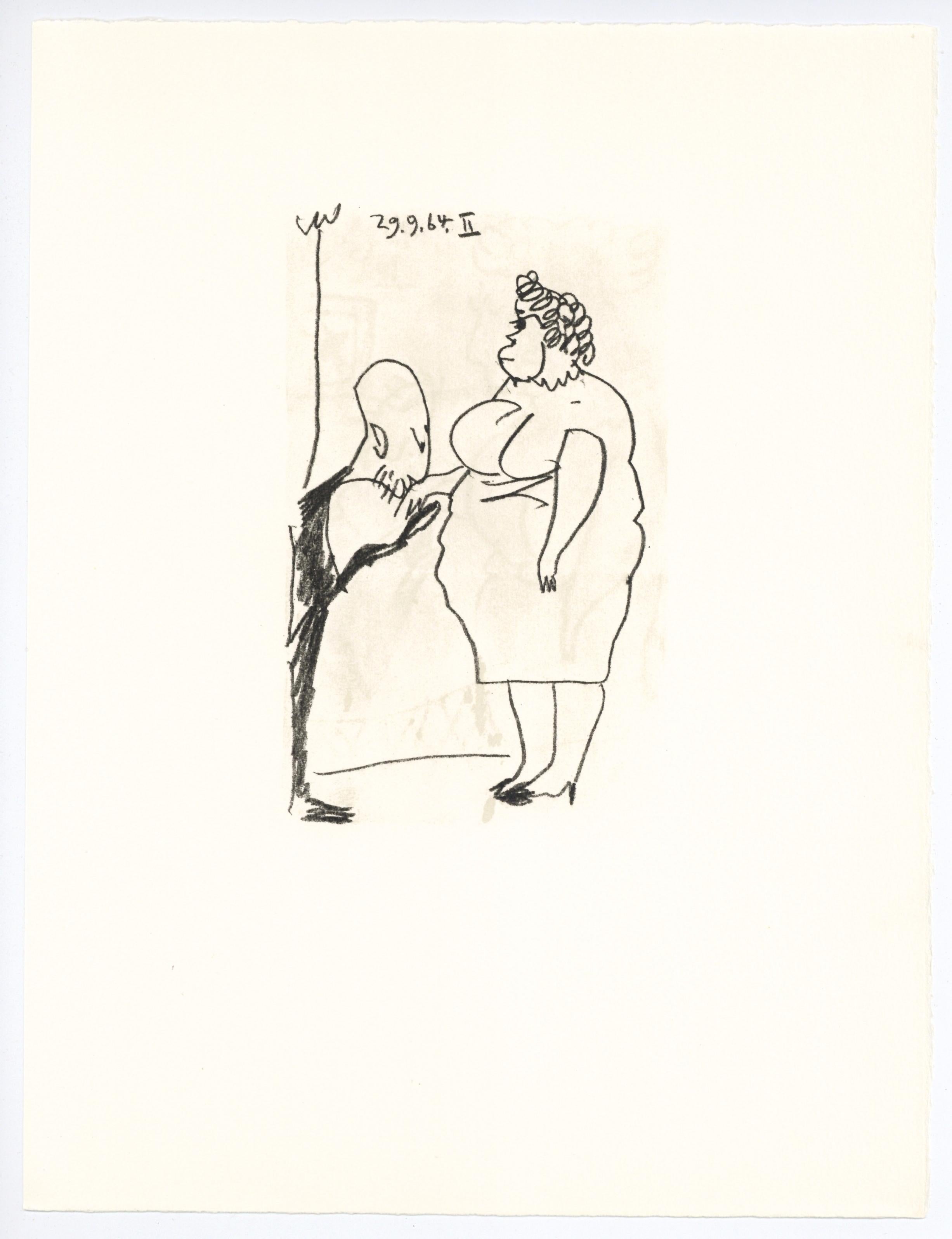 Portrait Print di (after) Pablo Picasso - litografia per "Le Gout du Bonheur
