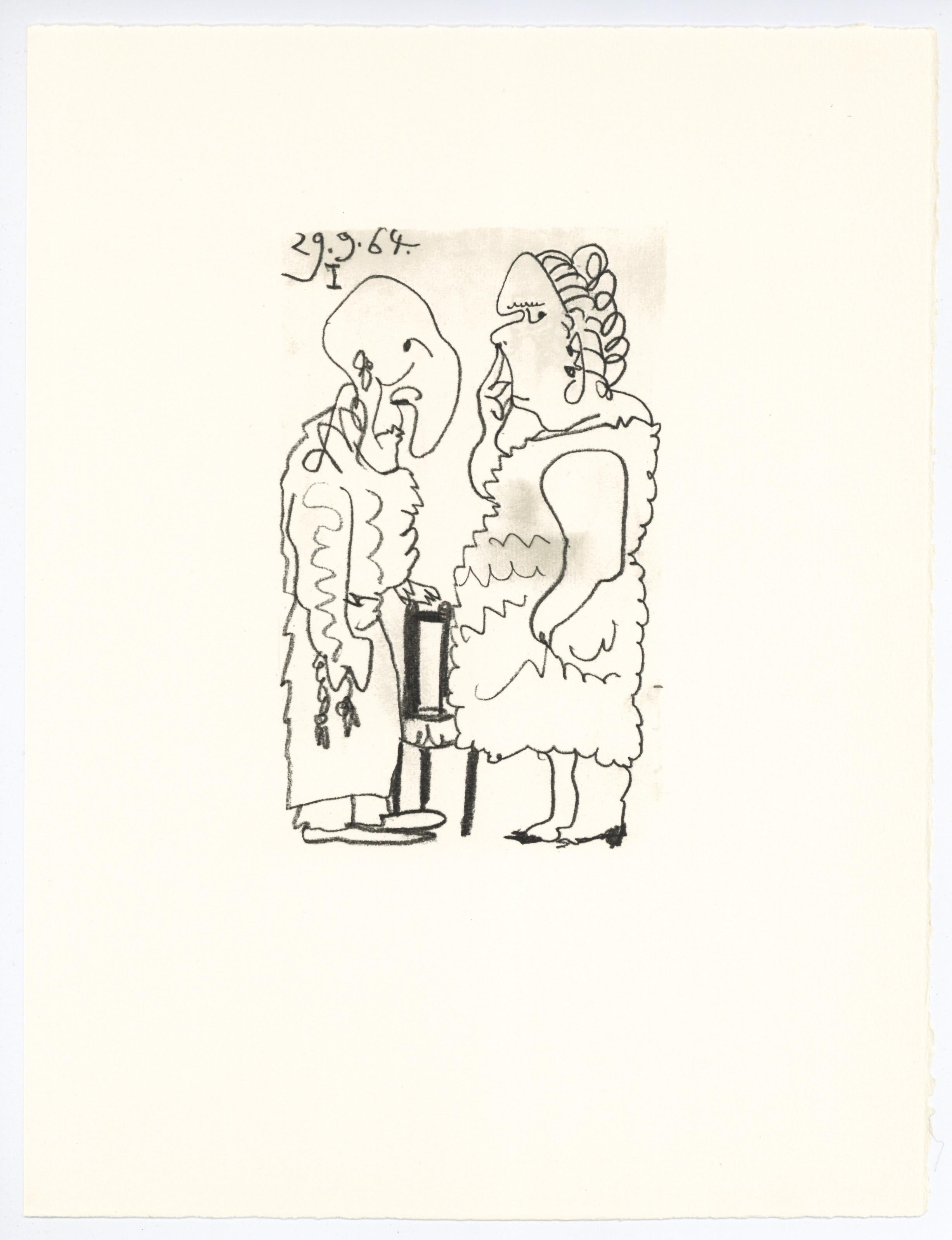 Portrait Print de (after) Pablo Picasso - litografía para "Le Gout du Bonheur" (El gozo del bien)