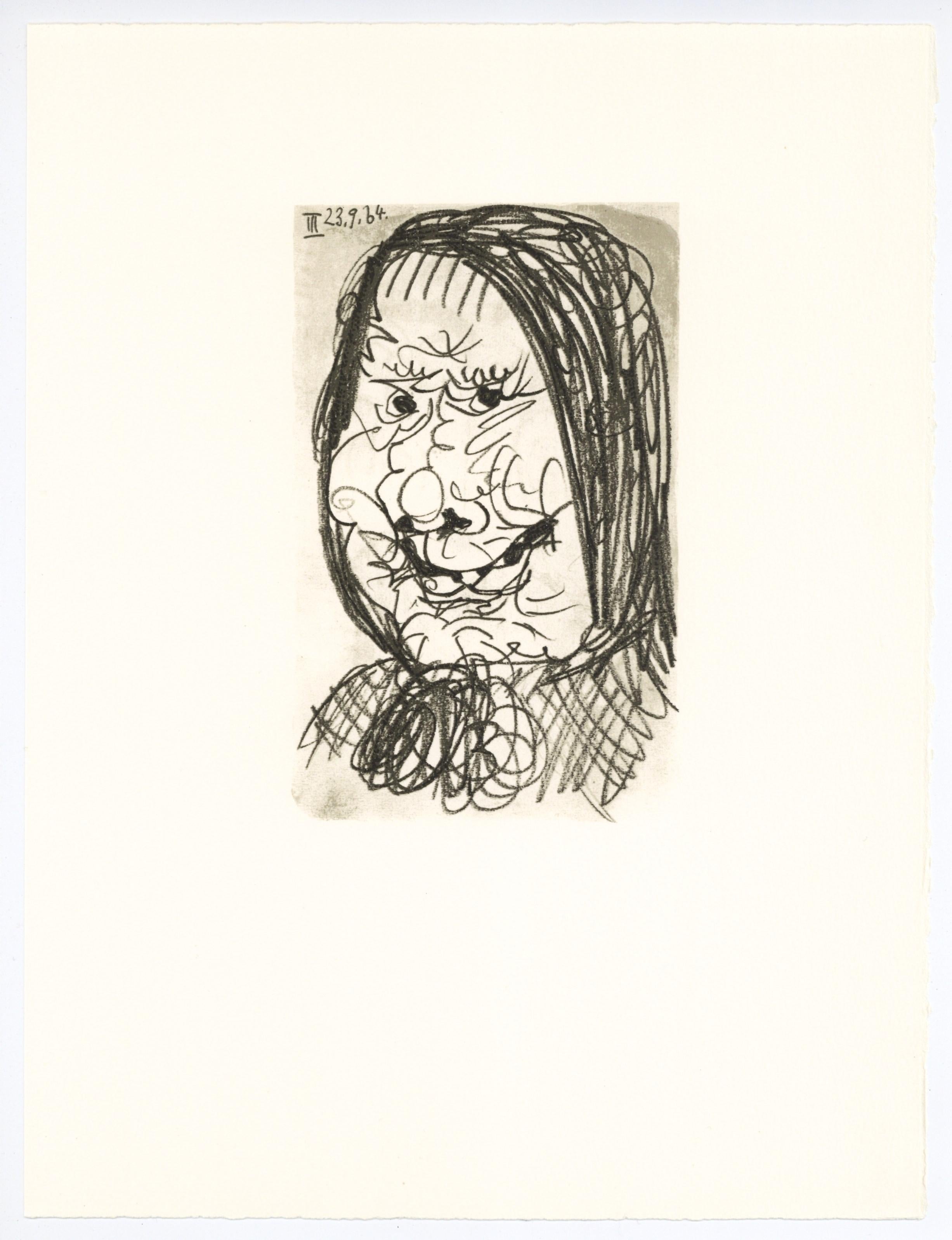 Portrait Print di (after) Pablo Picasso - litografia per "Le Gout du Bonheur