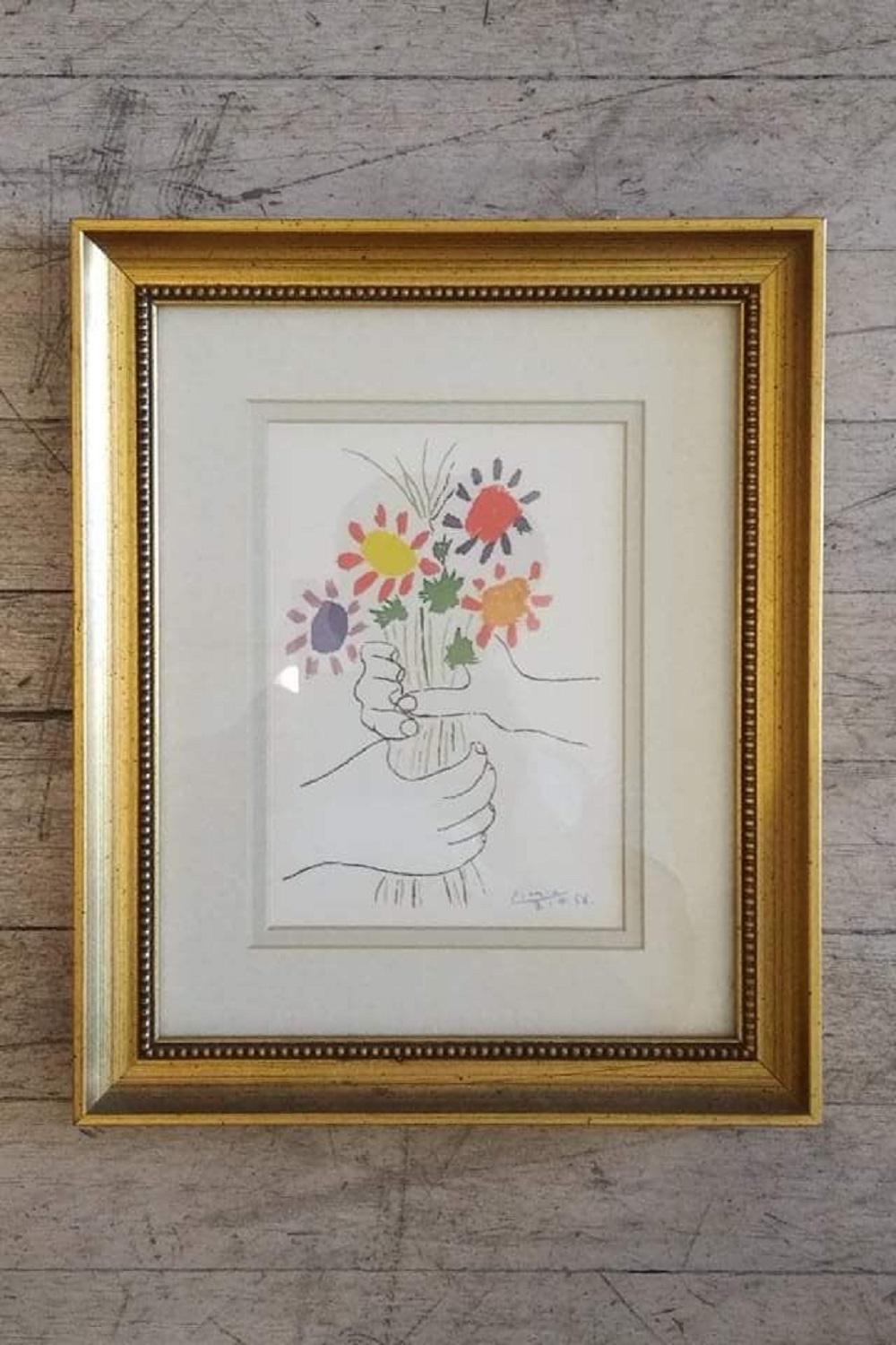 picasso flowers in hand