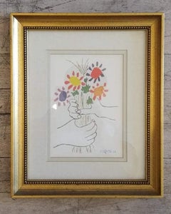 Print Hand with Flowers 1958