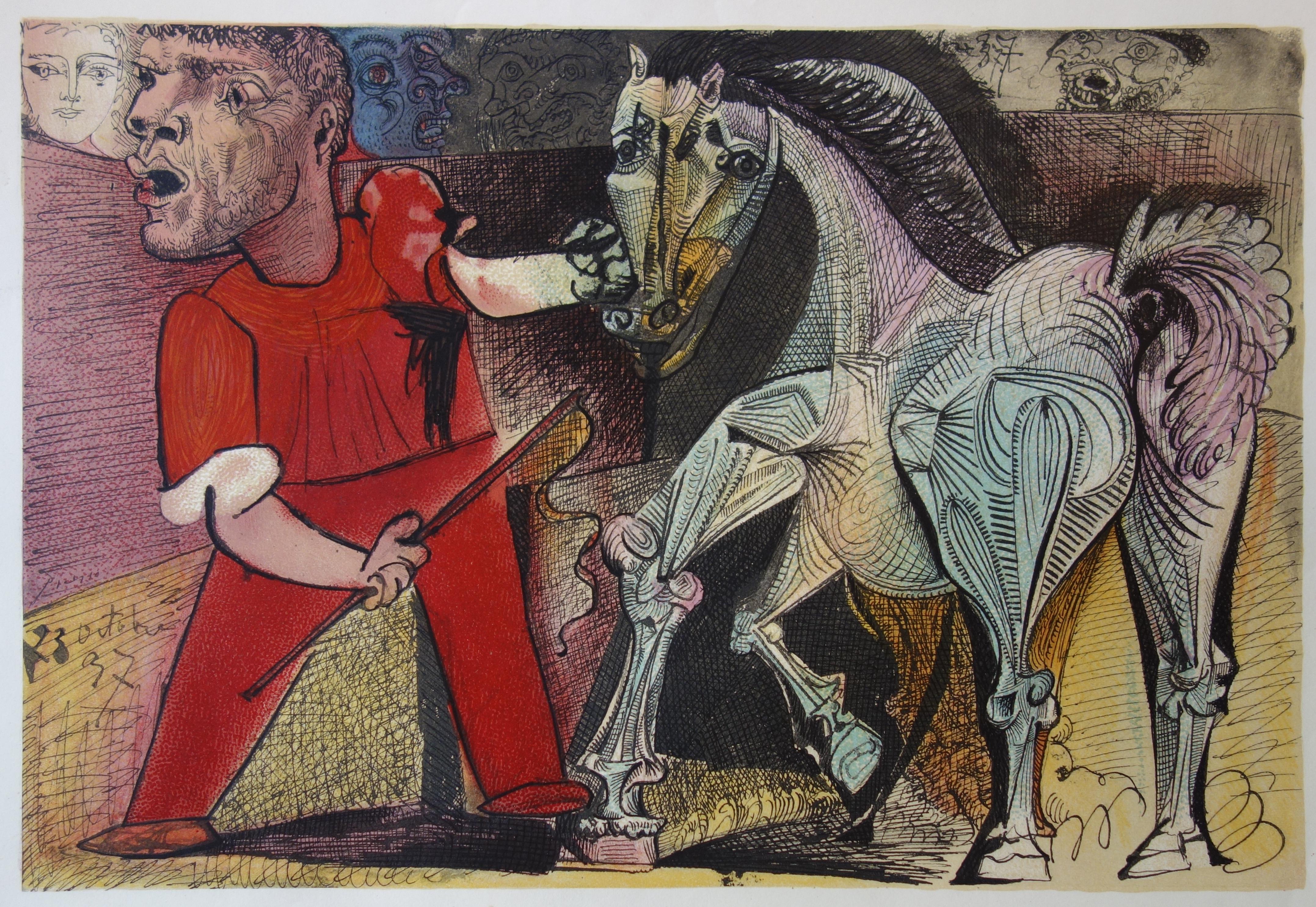 Man with a Horse - Vintage lithograph poster - Mourlot / Czwiklitzer #131 - Print by (after) Pablo Picasso