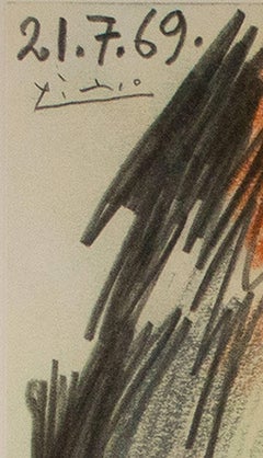 "Man with Horn, " Poster after Pablo Picasso