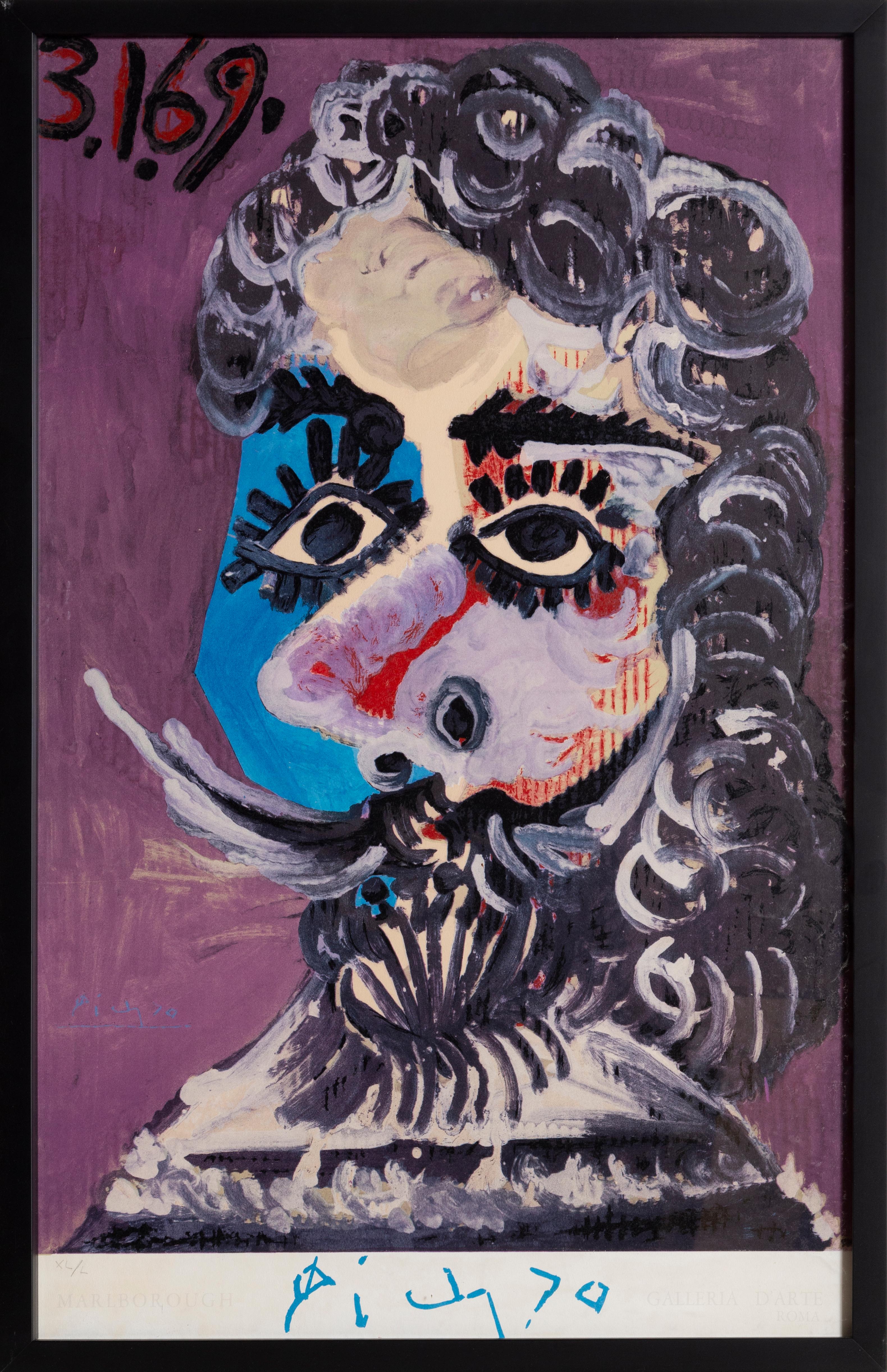 (after) Pablo Picasso Portrait Print - Marlborough: Galleria d'Arte, Roma