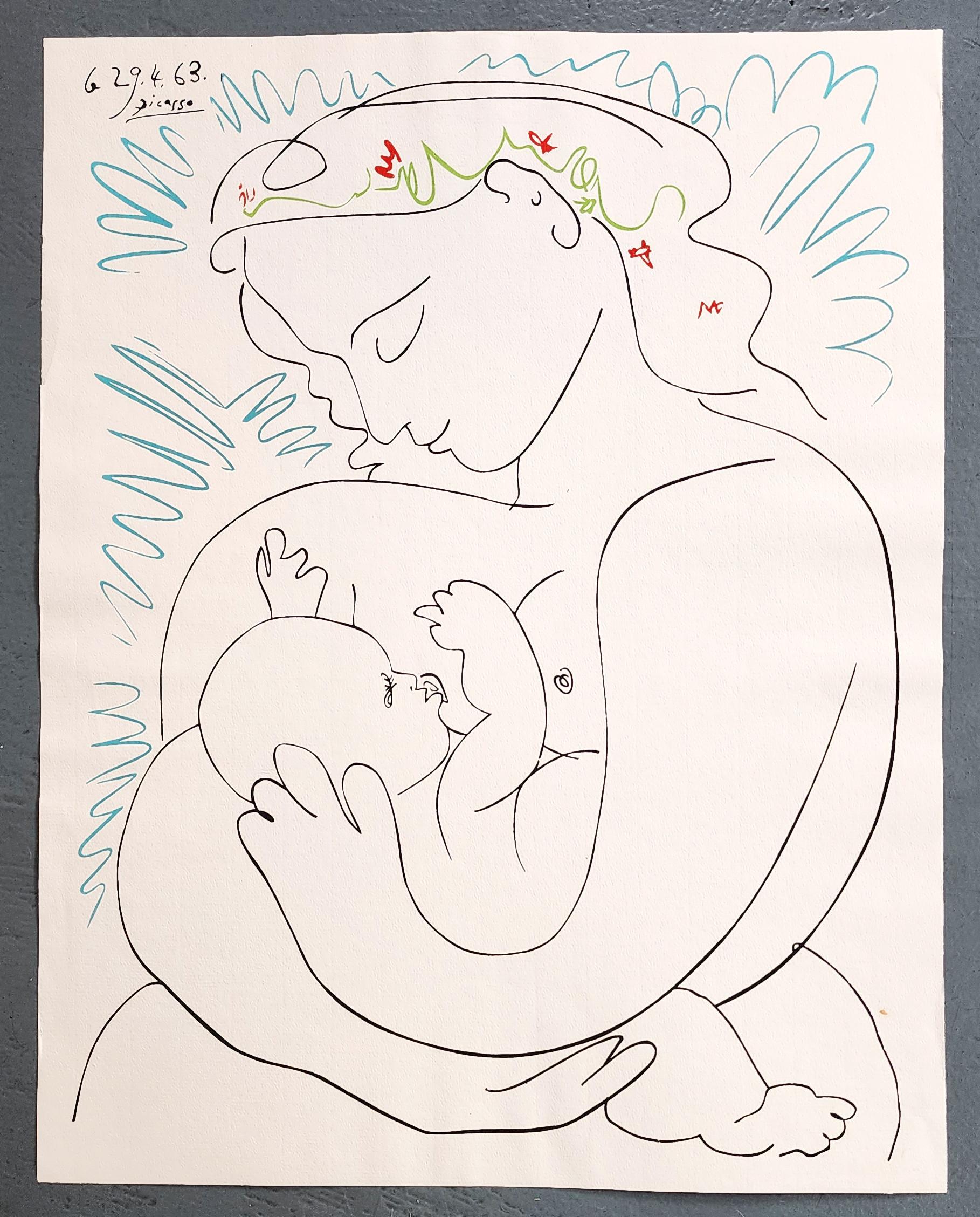 Maternit - Moderne Print par (after) Pablo Picasso