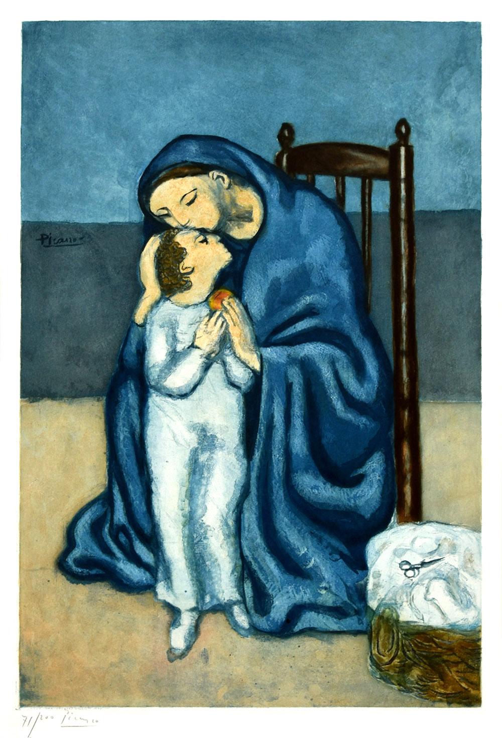 (after) Pablo Picasso Portrait Print - Maternité (Maternity), 1930