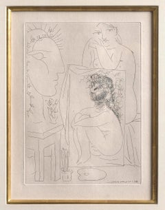 'Modele Accoude sur un Tableau'