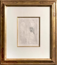 'Modele Accoude sur un Tableau'