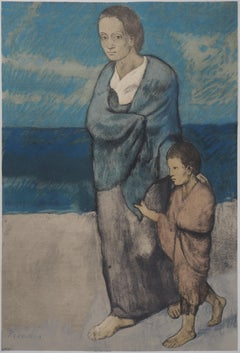 Mother and Child - Lithograph (c. 1950)