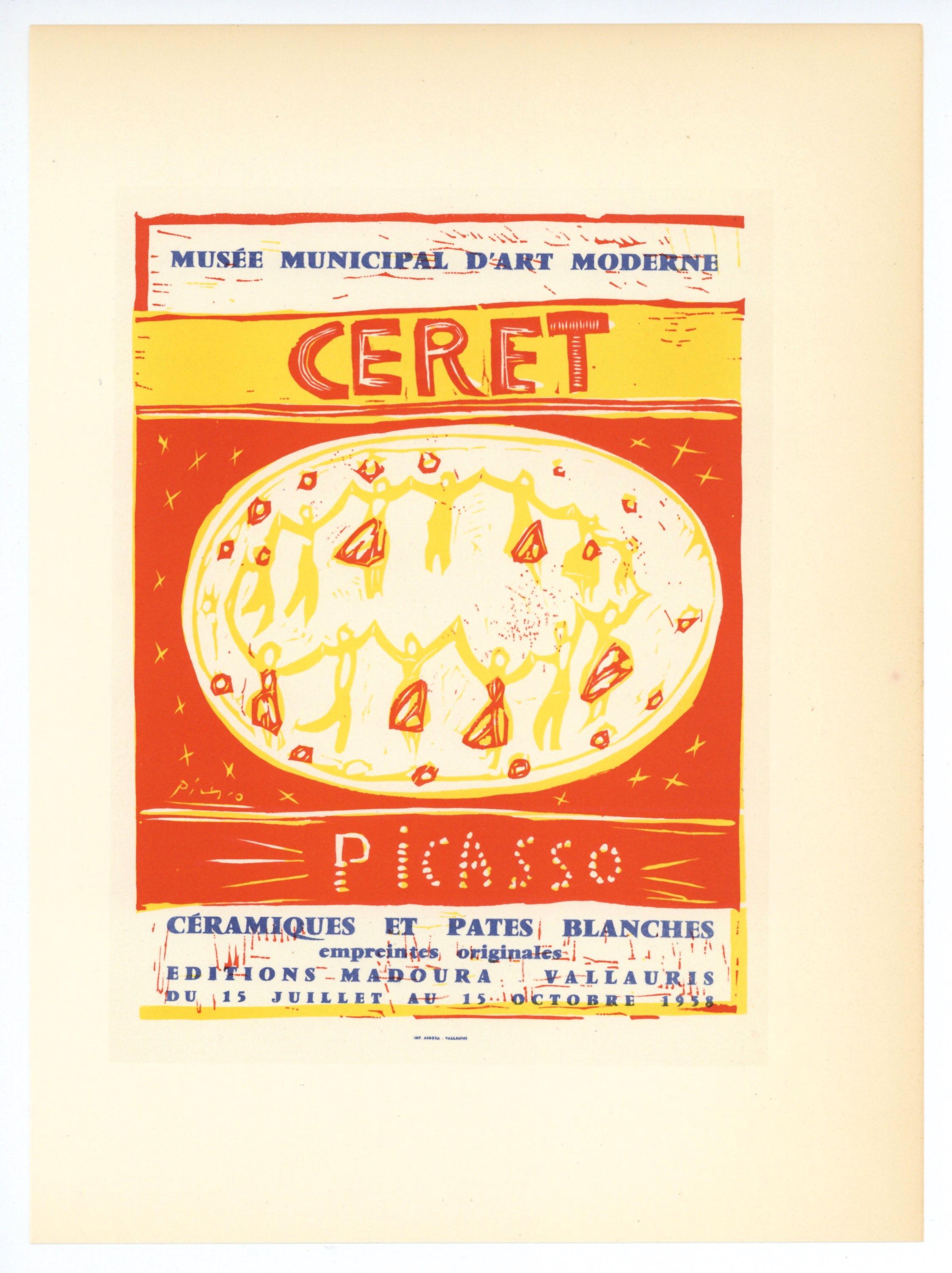 "Musee Municipal Ceret" lithograph poster - Print by (after) Pablo Picasso