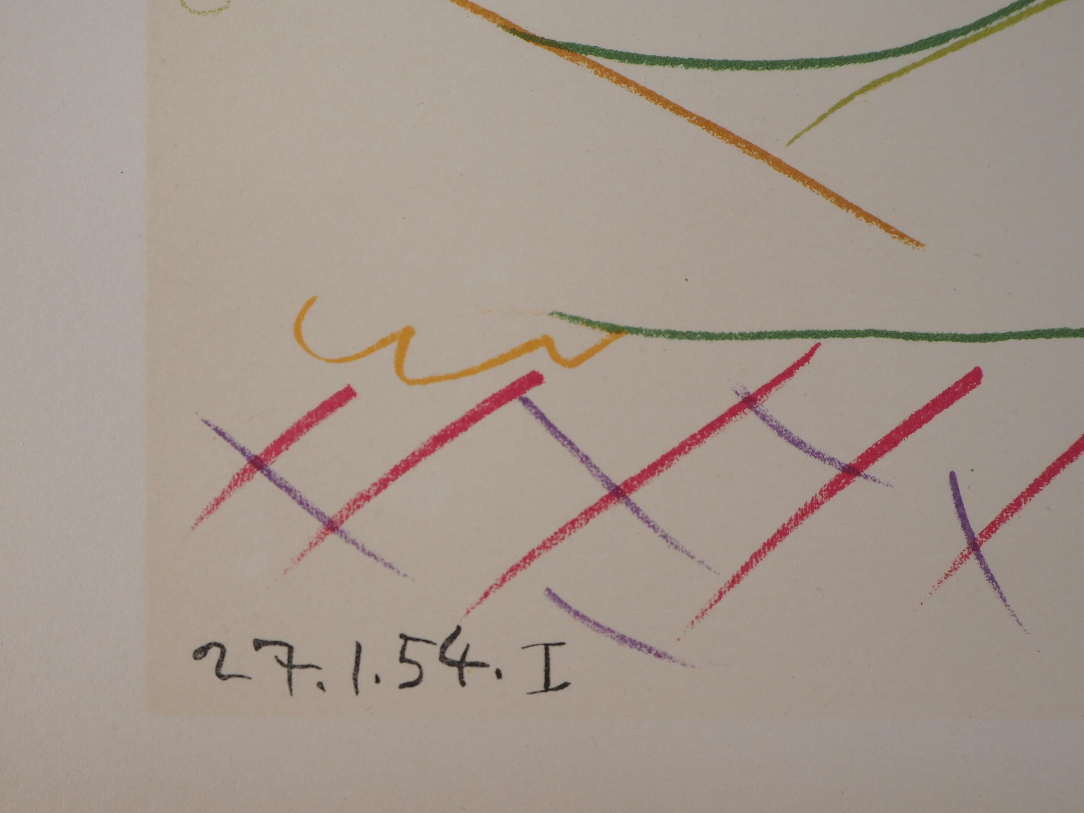 From the Suite de 180 Dessins - Lithograph - Verve, Mourlot  - Modern Print by (after) Pablo Picasso