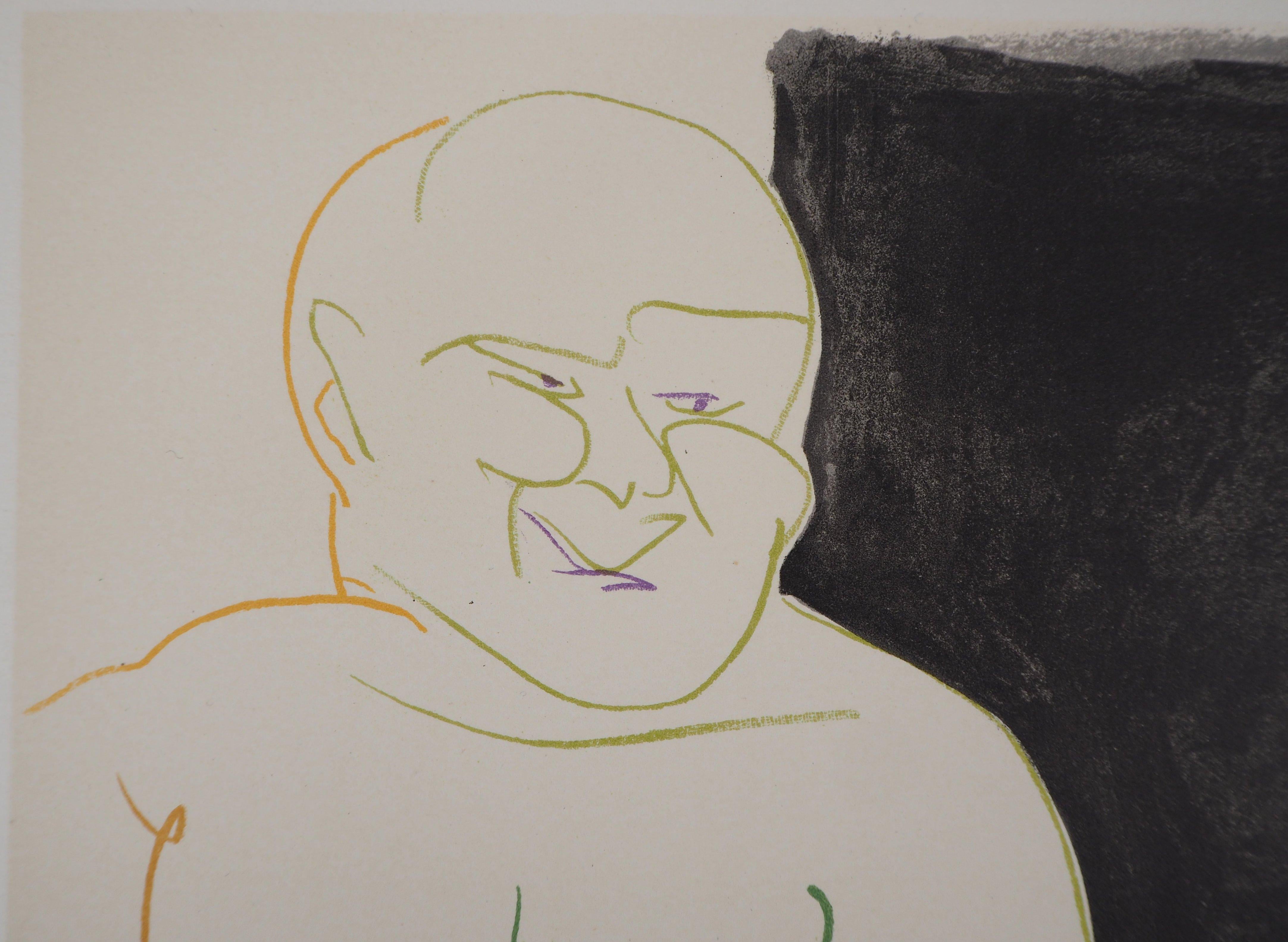 From the Suite de 180 Dessins - Lithograph - Verve, Mourlot  - Black Figurative Print by (after) Pablo Picasso
