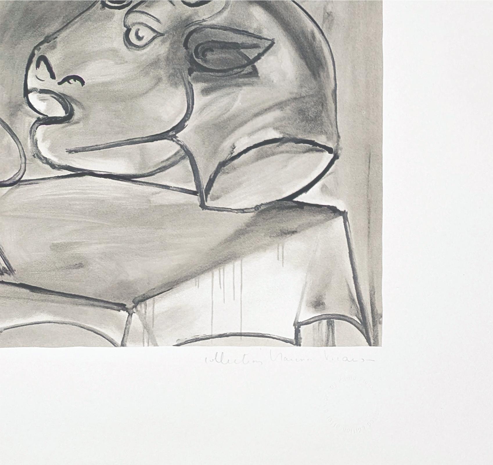 NATURE MORTE A LA PALETTE ET A LA TETE – Print von (after) Pablo Picasso