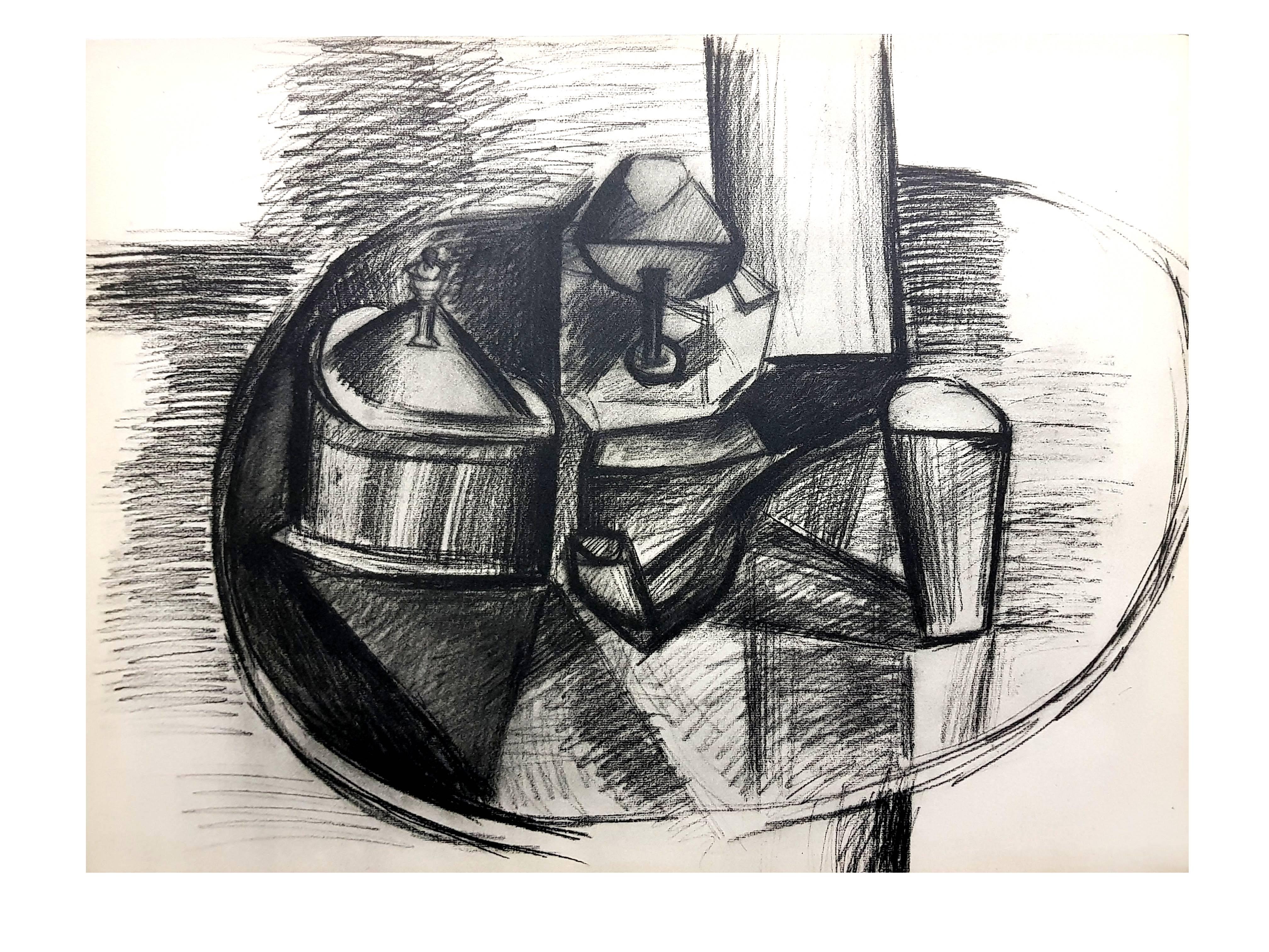 Nature Morte à la Pipe - Pochoir - Print Moderno de (after) Pablo Picasso