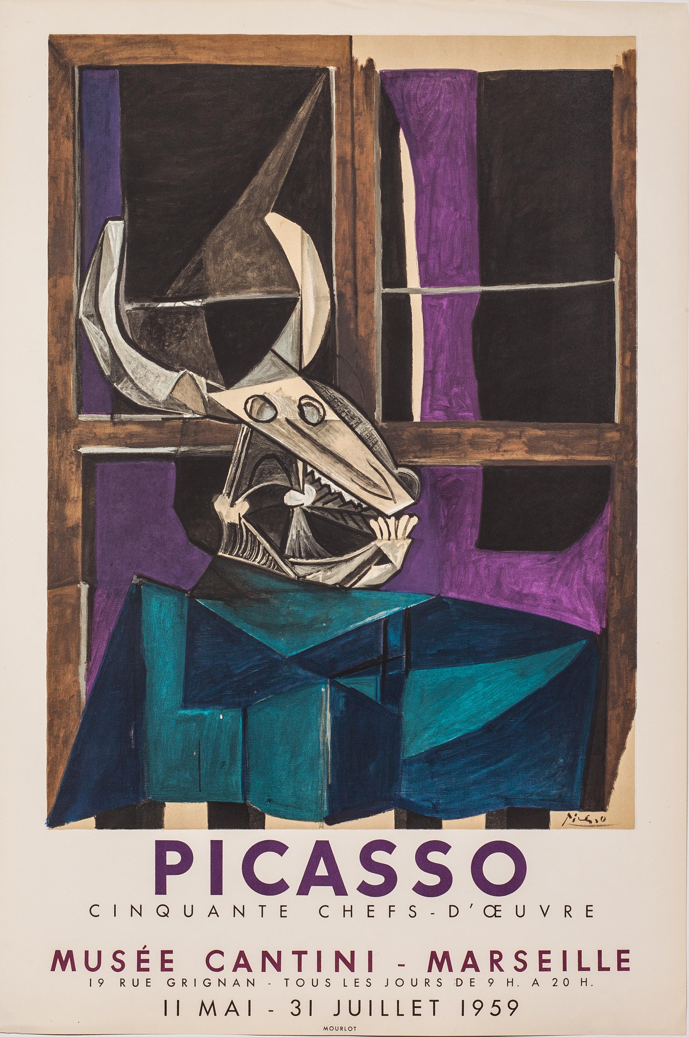 Nature Morte au Crane de Taureau - Musée Cantini (nach) Pablo Picasso, 1959