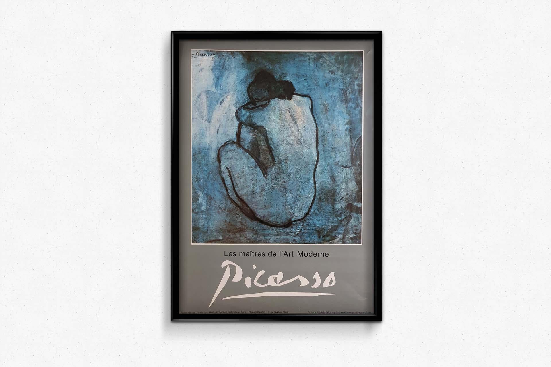 Original exhibition poster for Pablo Picasso's Masters of Modern Art in 1981 For Sale 2