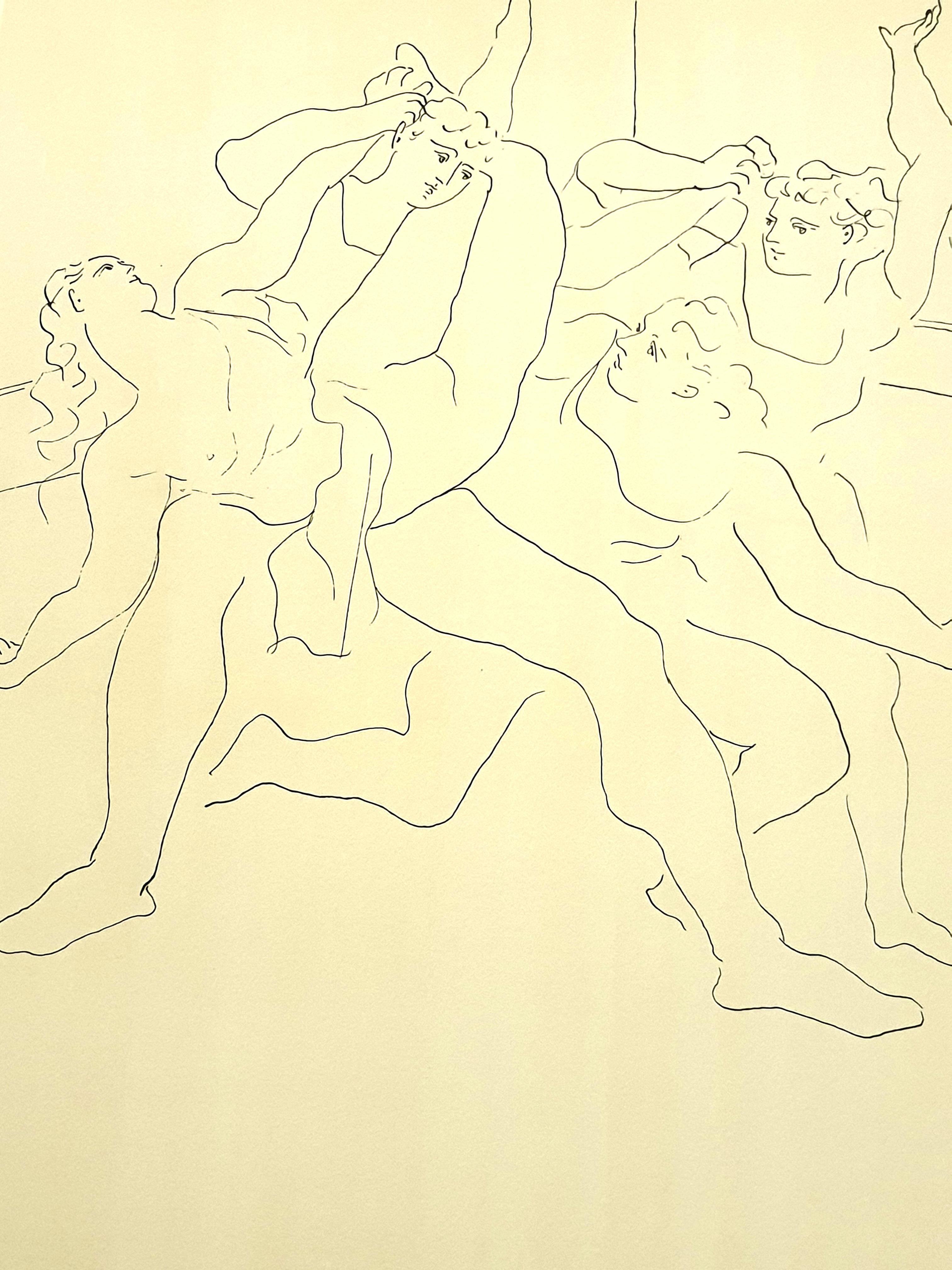 Pablo Picasso (after) - Four Ballet Dancers - Lithograph - Modern Print by (after) Pablo Picasso