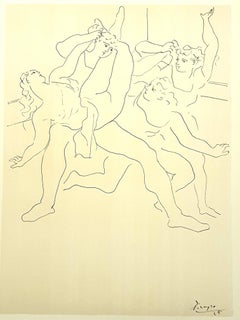 Vintage Pablo Picasso (after) - Four Ballet Dancers - Lithograph