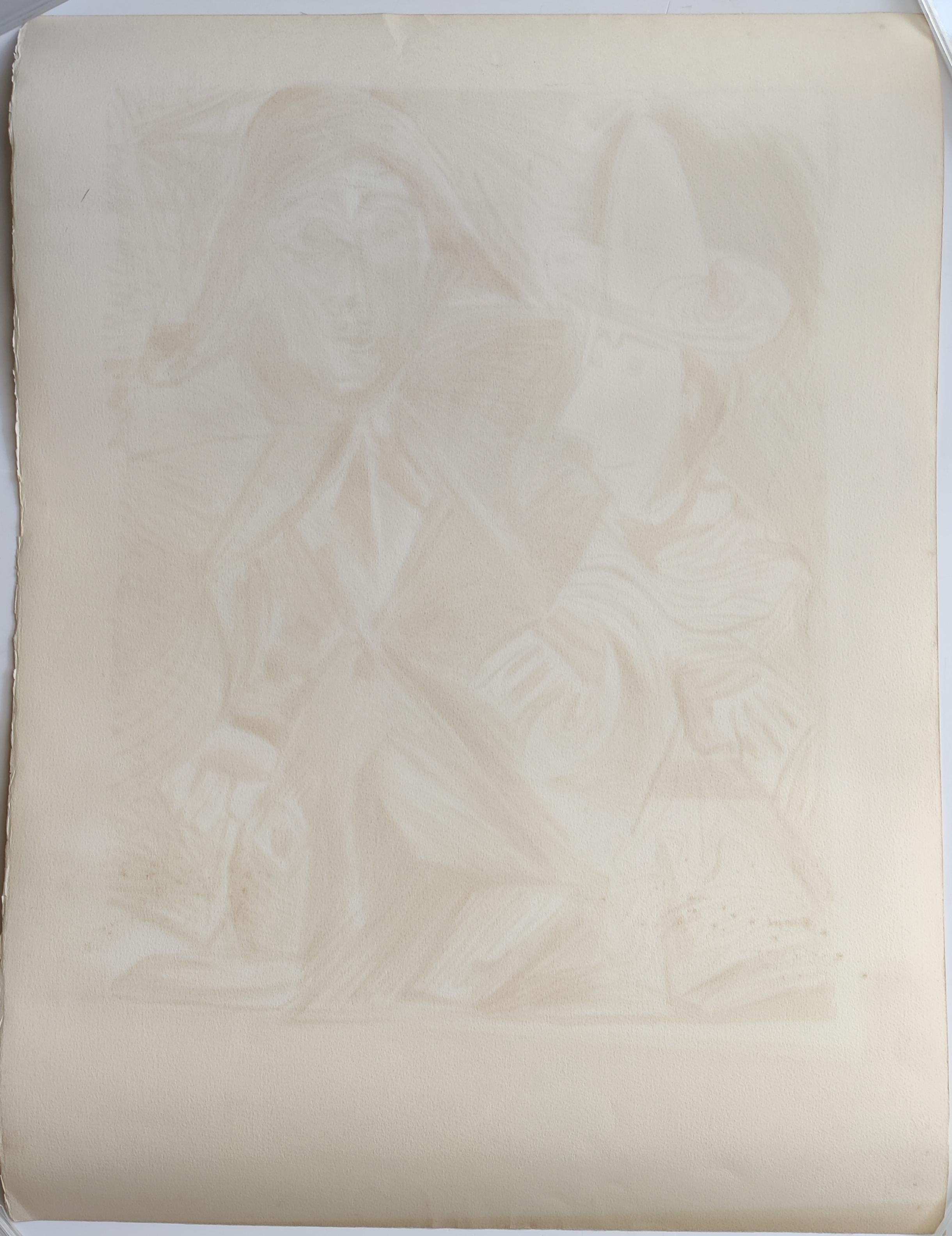 Pablo Picasso (after) -- Le clown et l'arlequin en vente 2