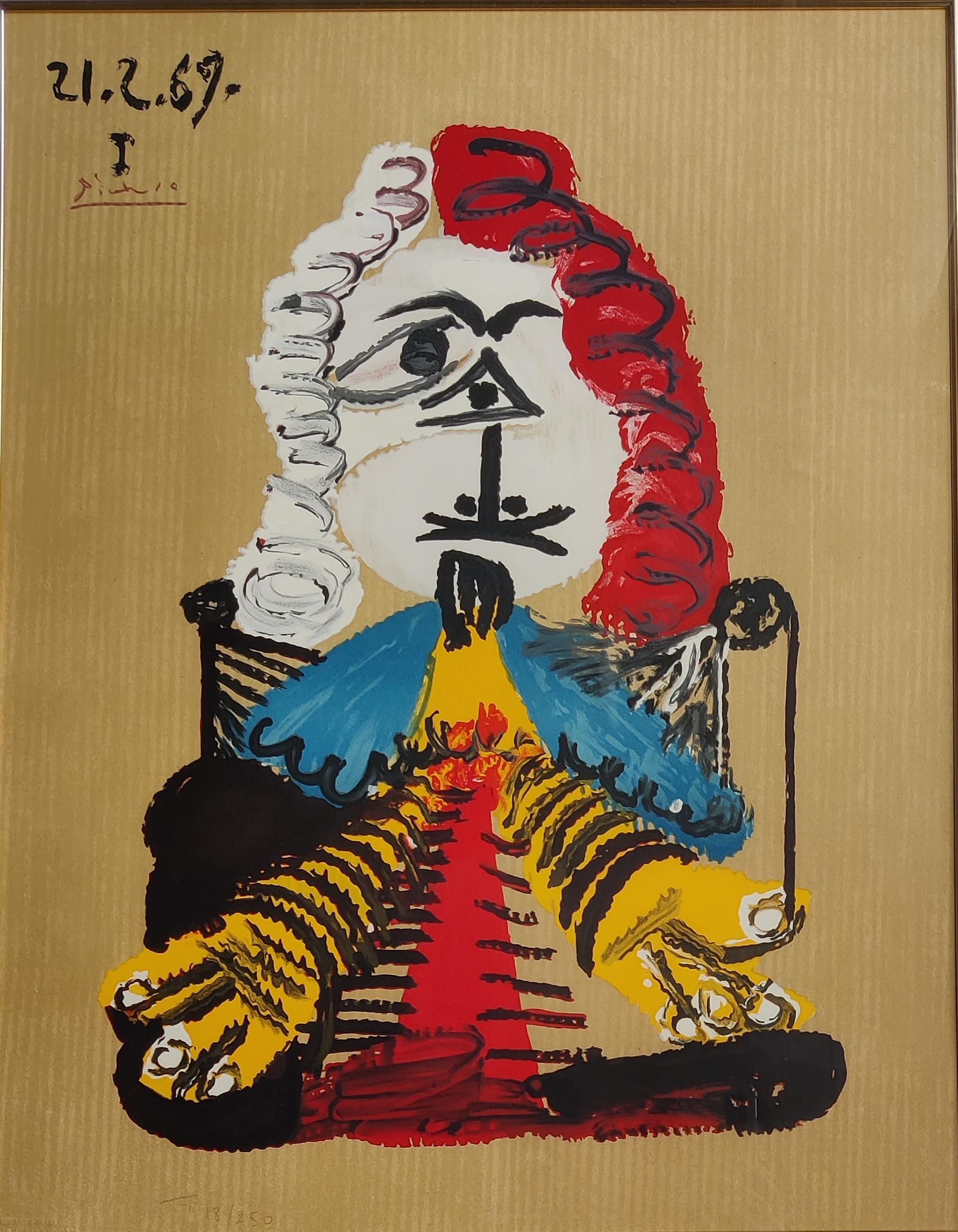 Pablo Picasso (après)  -- Une assiette, de Les Portraits Imaginaires en vente 1