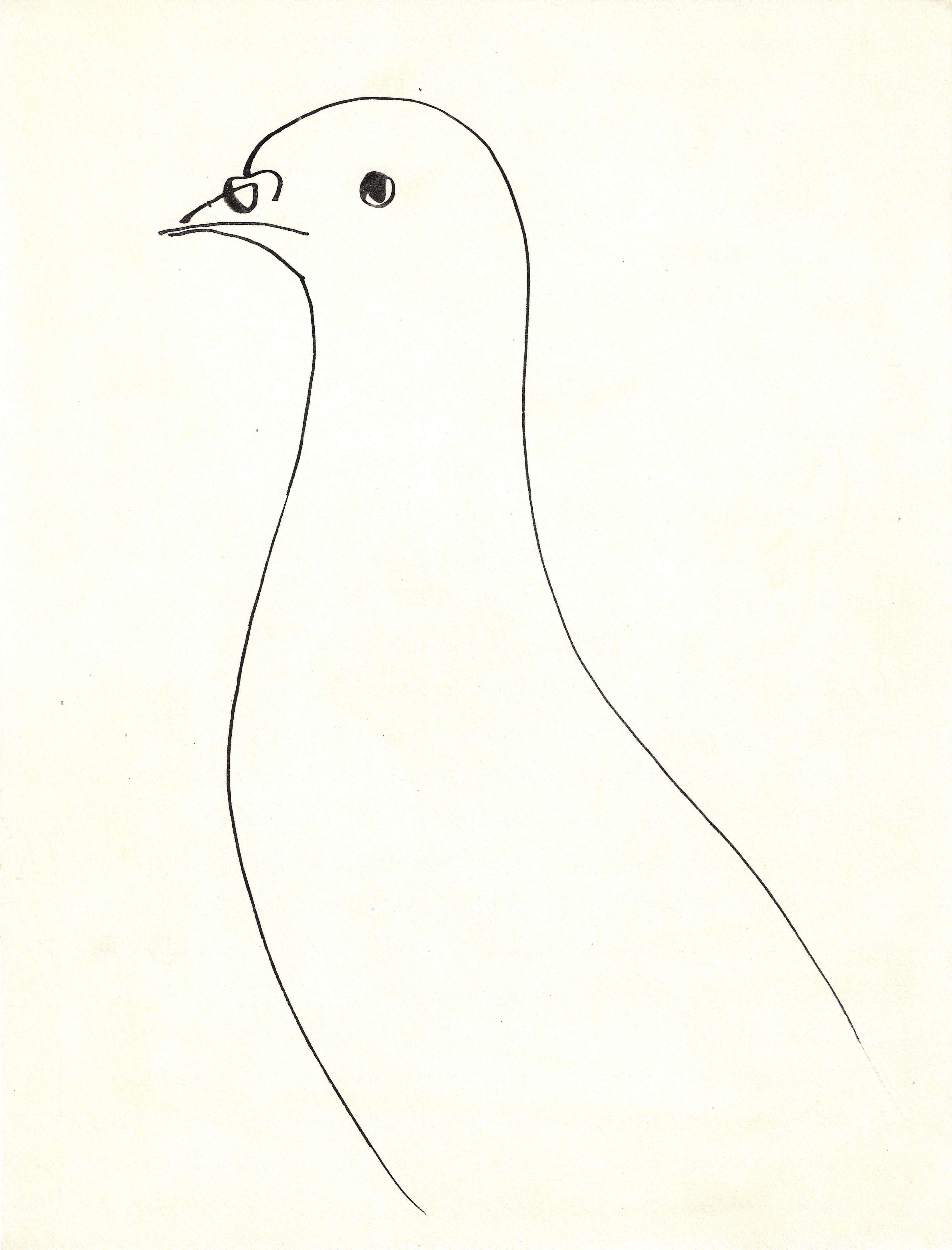 (after) Pablo Picasso Print - Pablo Picasso (after) - "Pigeon" 1957 Offset Lithograph